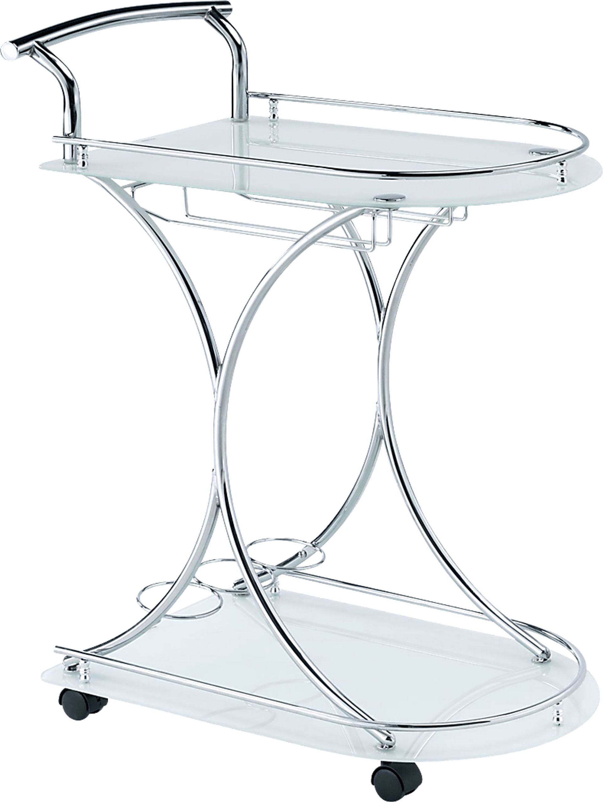 Akahi White Bar Cart - Image 1