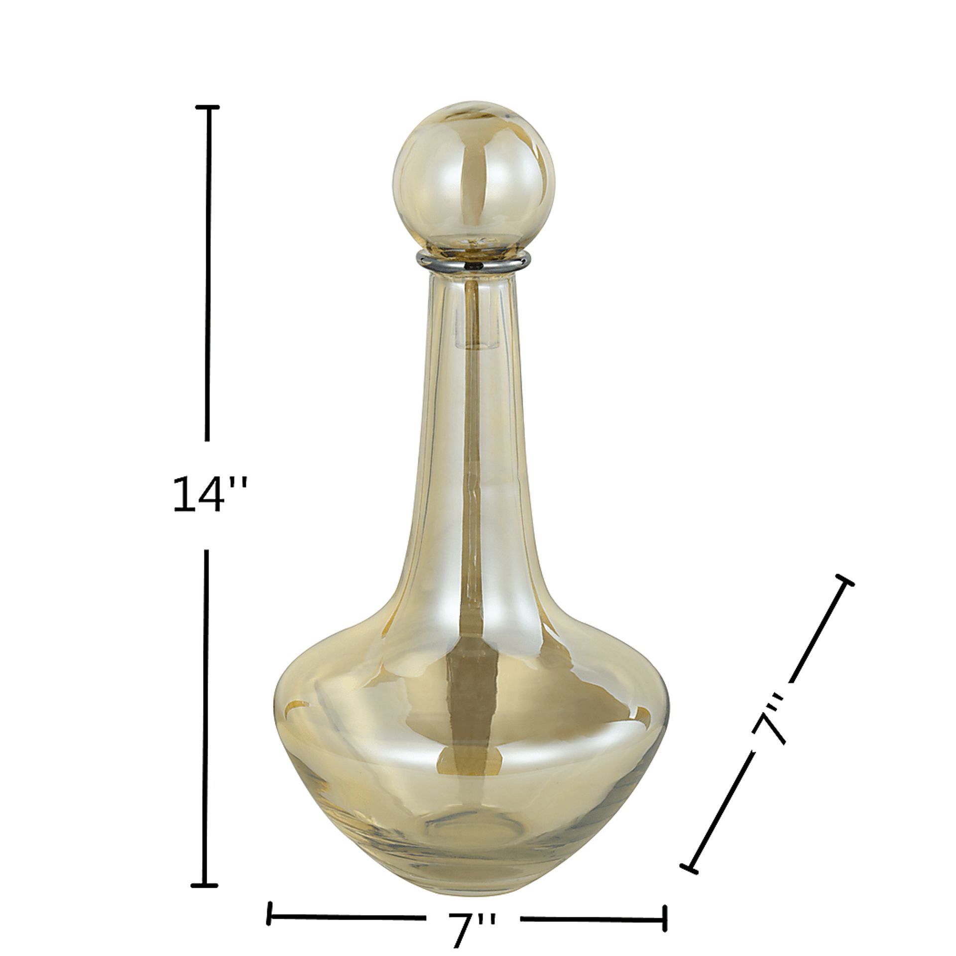 Akelei Amber Small Vase - Image 3