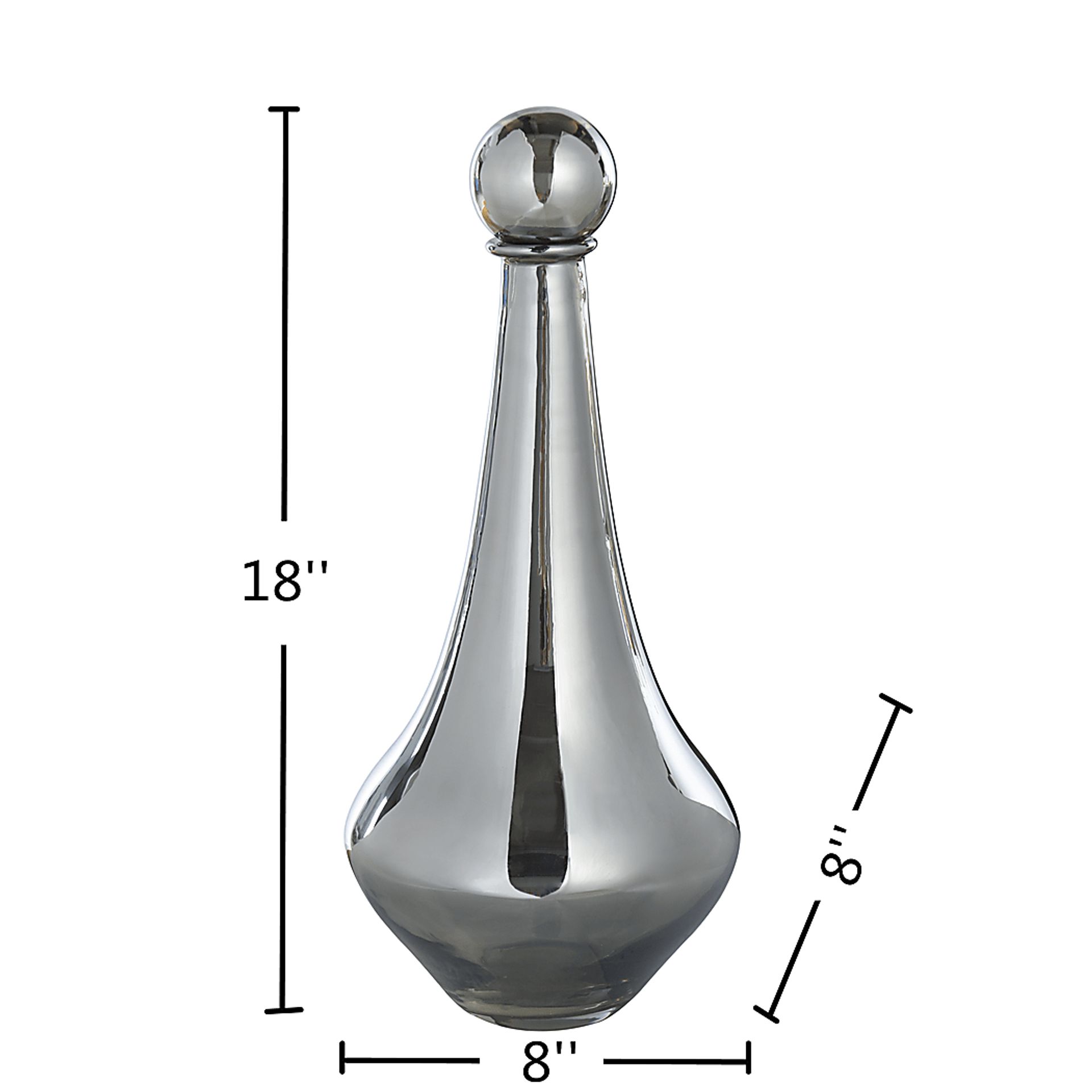Akelei Gray Large Vase - Image 4