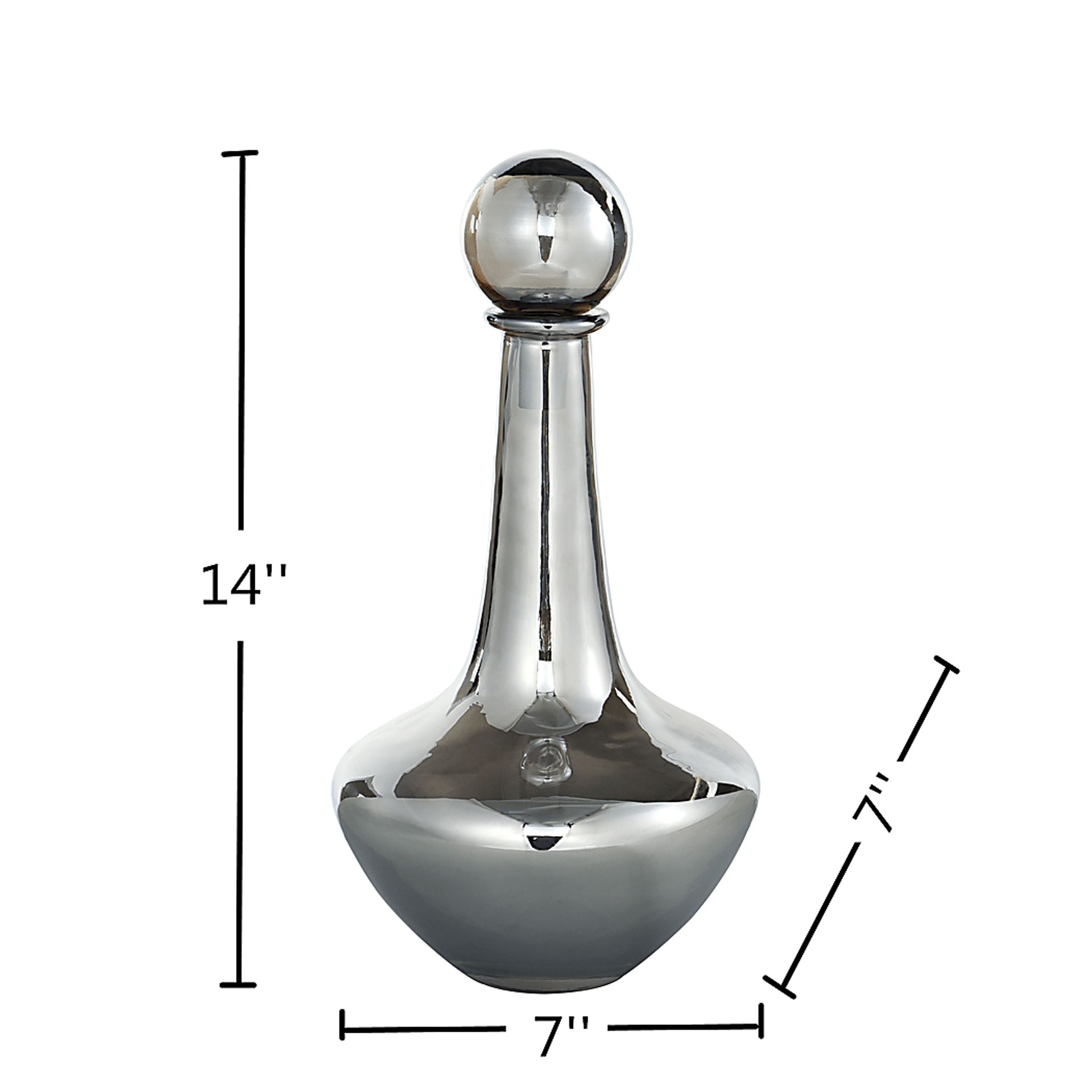 Akelei Gray Small Vase - Image 2