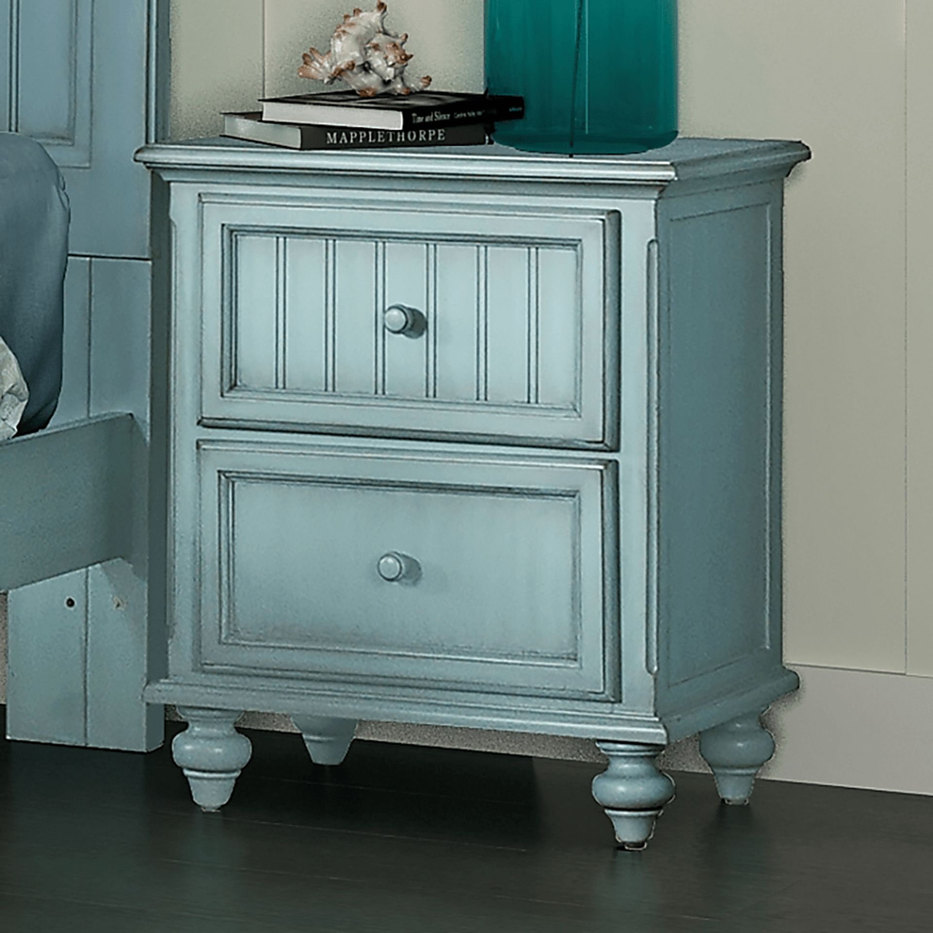 Aketi Blue Nightstand - Image 2