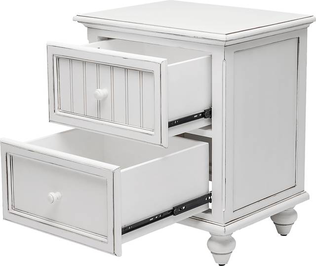 Aketi White Nightstand - Thumbnail - Image 3