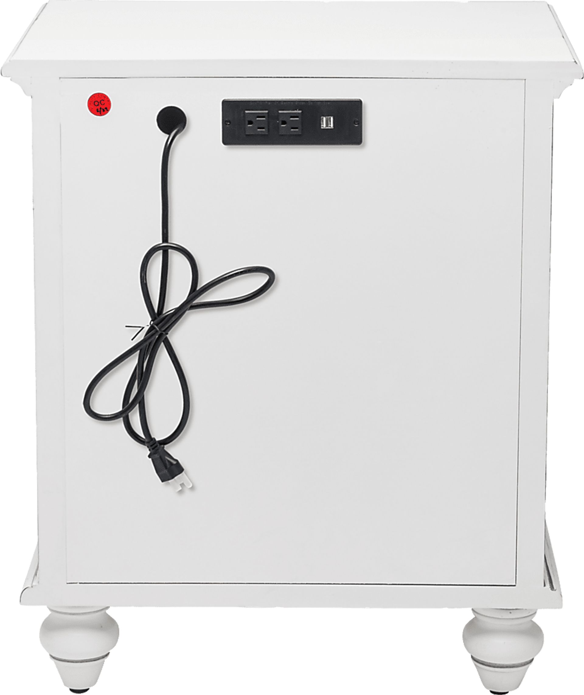 Aketi White Nightstand - Image 9