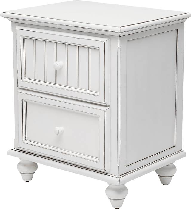 Aketi White Nightstand - Thumbnail - Image 1