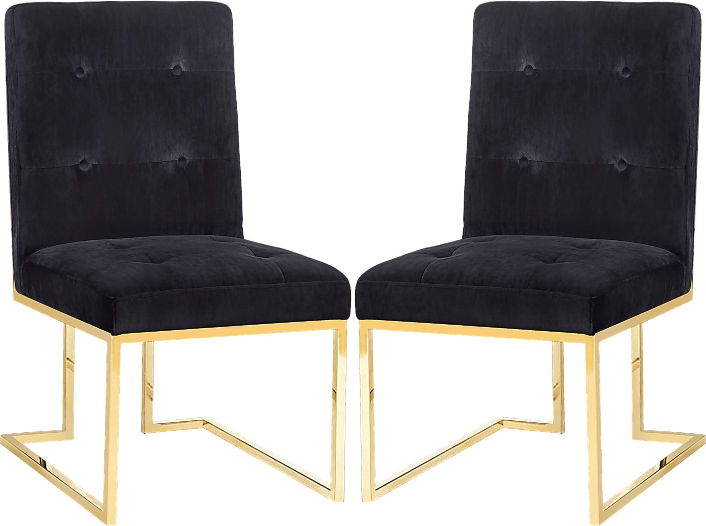 Akiko Black Dining Chairs (Set of 2) Rooms To Go