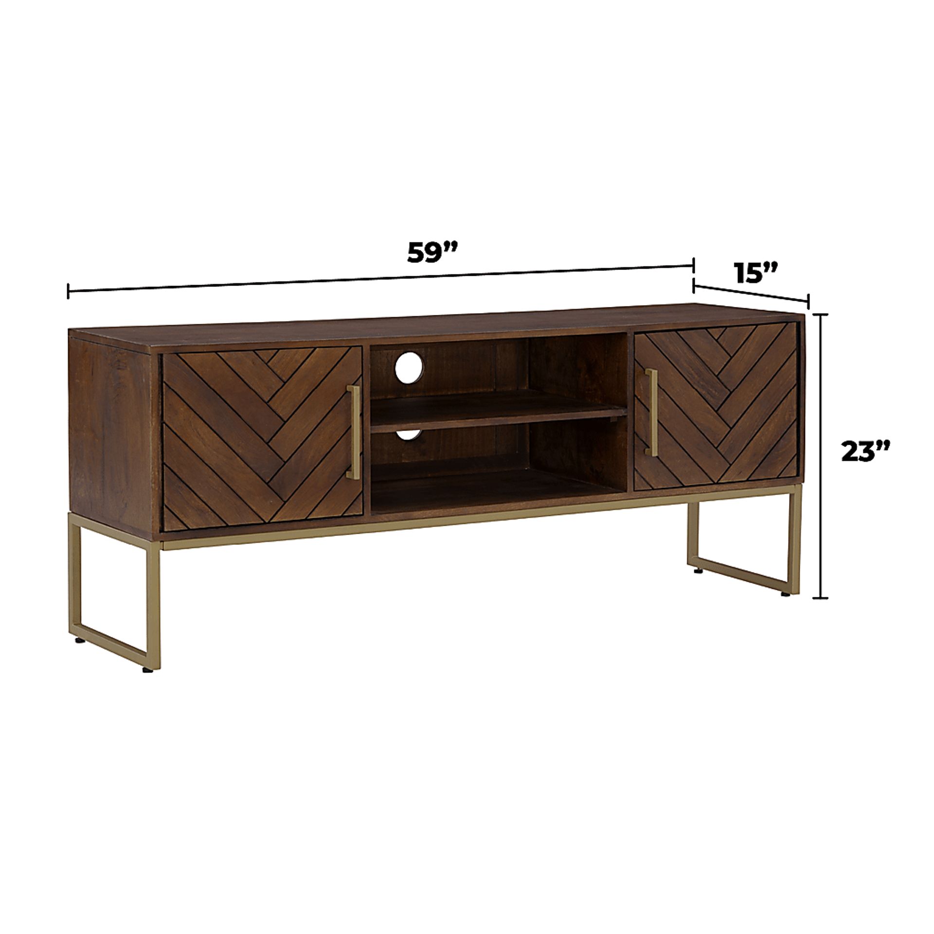 Akino Brown 59 in. TV Console - Image 10