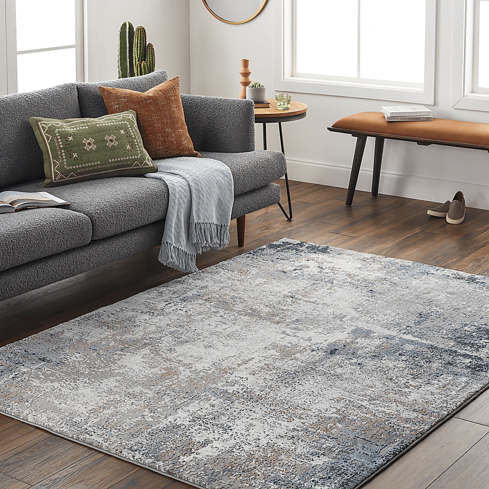 Akos Gray 5'3 x 7'3 Rug - Image 2