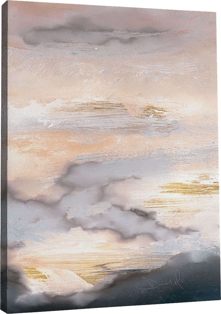 Aksarben Beige Canvas Wall Art