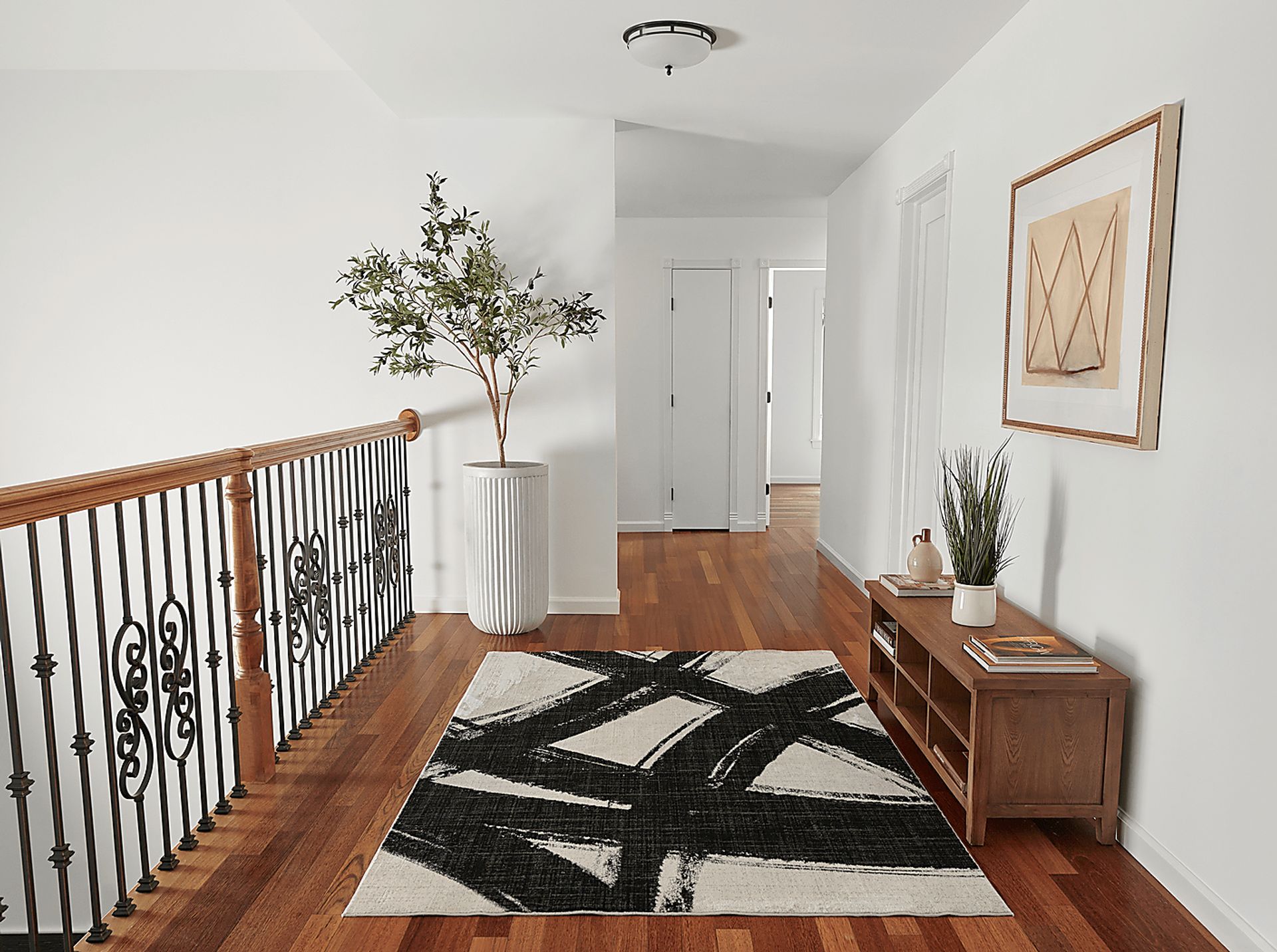 Aksel Off-White 7'10 x 9'10 Rug - Image 3