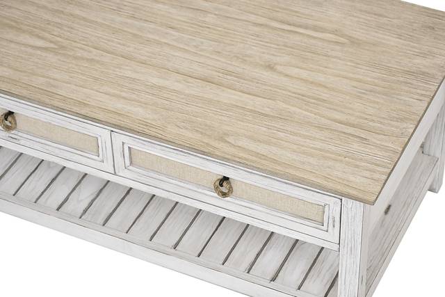 Akuhe White/Brown Cocktail Table - Thumbnail - Image 12