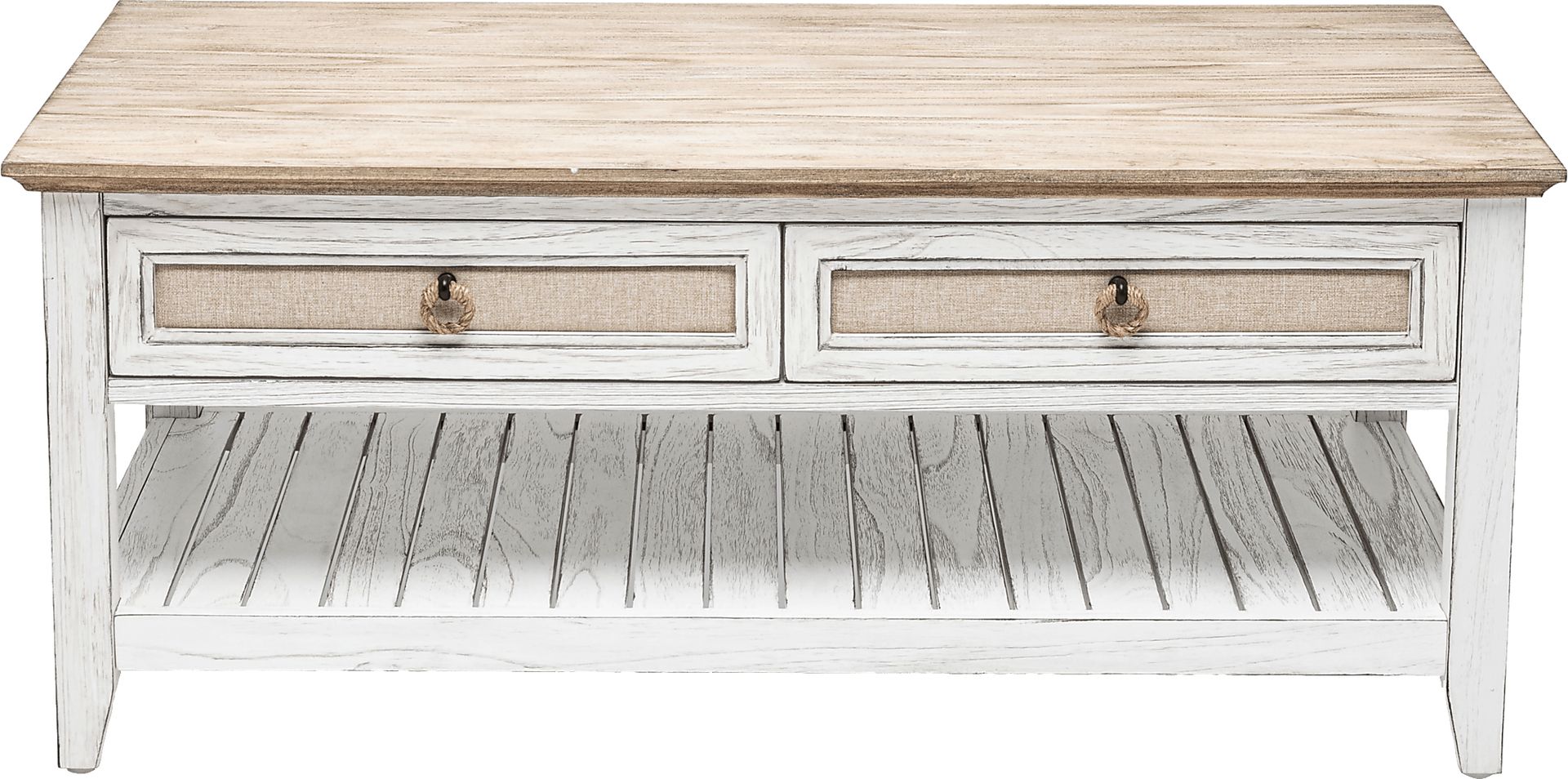 Akuhe White/Brown Cocktail Table - Image 6