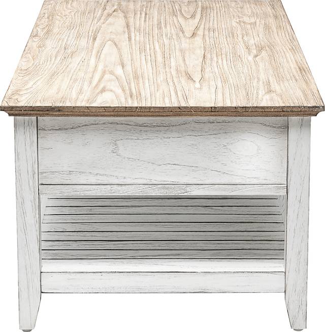 Akuhe White/Brown Cocktail Table - Thumbnail - Image 7