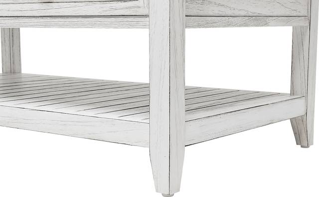 Akuhe White/Brown Cocktail Table - Thumbnail - Image 9