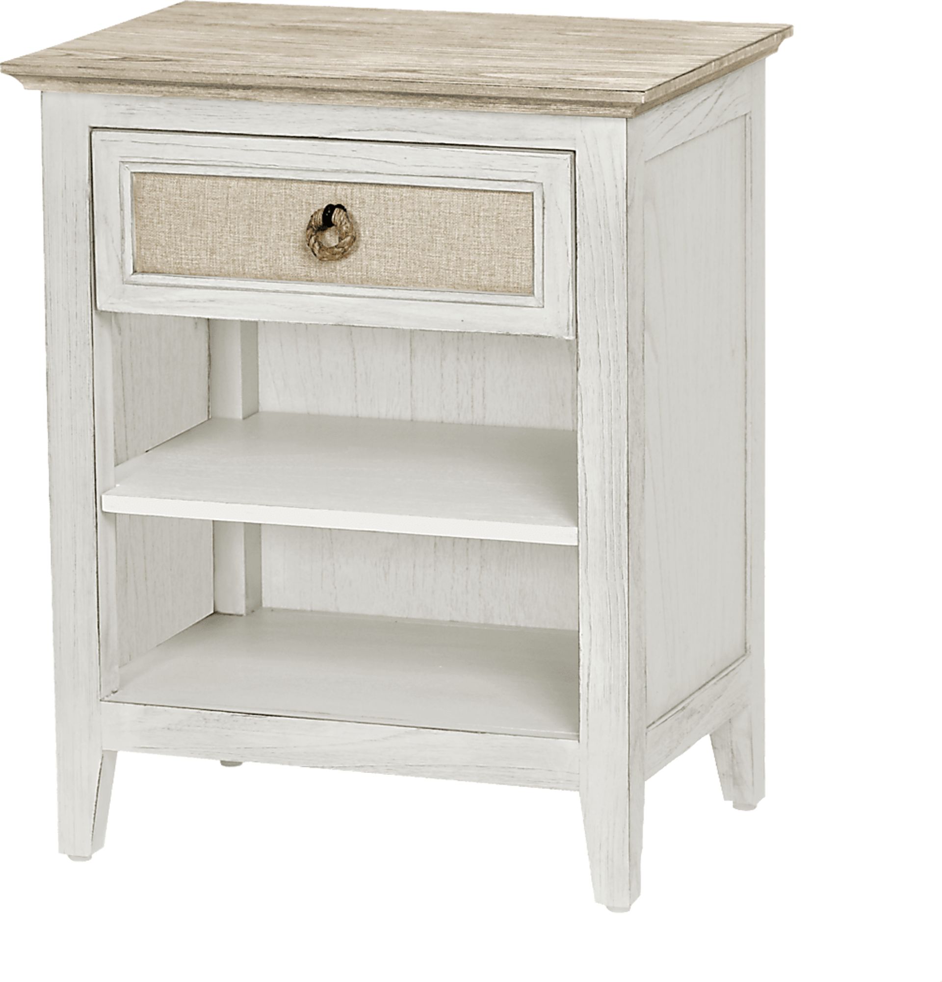Akuhe White Nightstand - Image 1