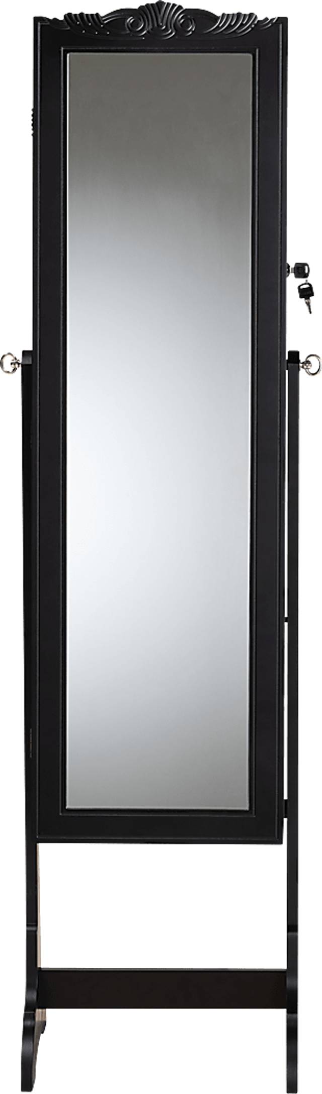 Alabo Black Cheval Jewelry Armoire - Thumbnail - Image 2
