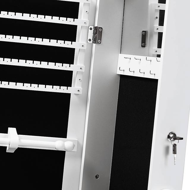 Alabo White Cheval Jewelry Armoire - Thumbnail - Image 5