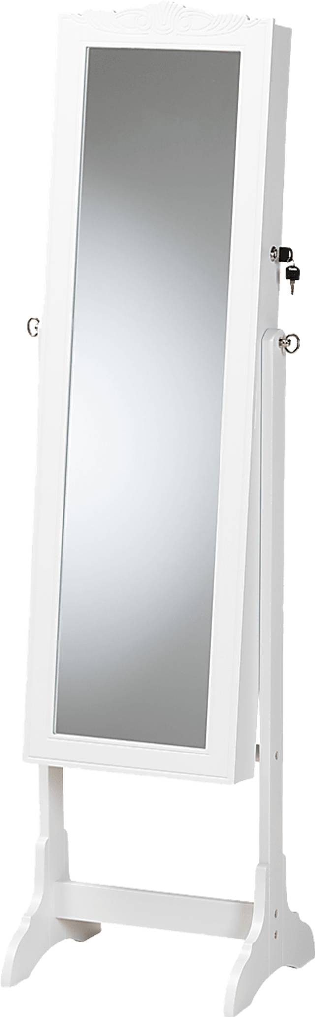 Alabo White Cheval Jewelry Armoire - Thumbnail - Image 1