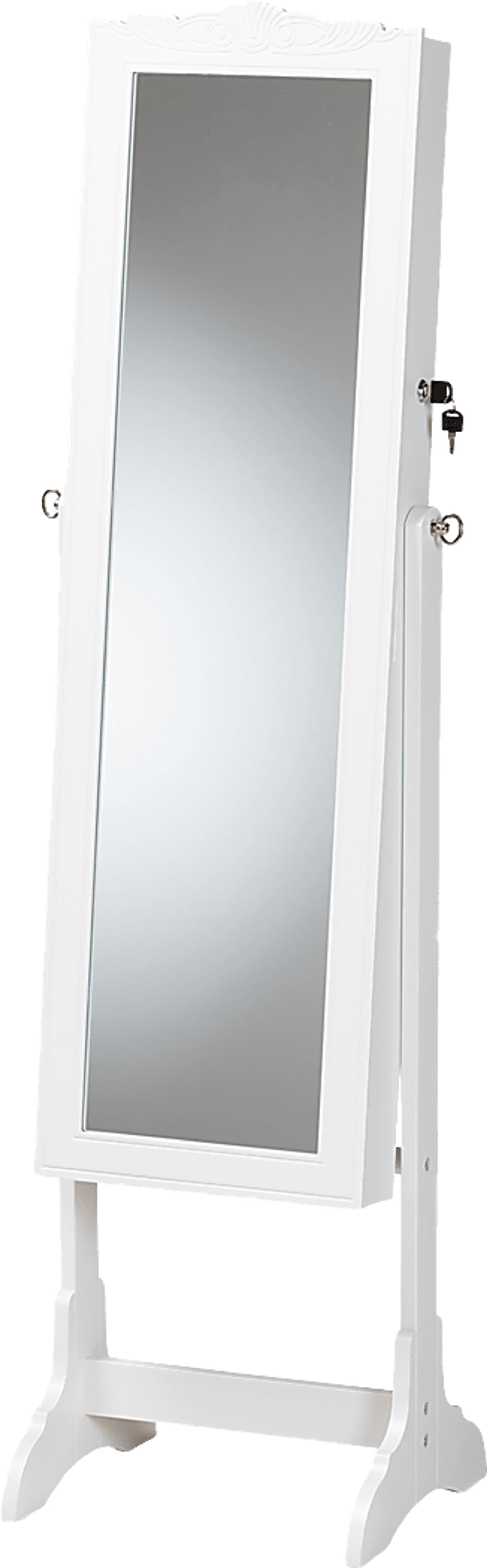 Alabo White Cheval Jewelry Armoire - Image 1