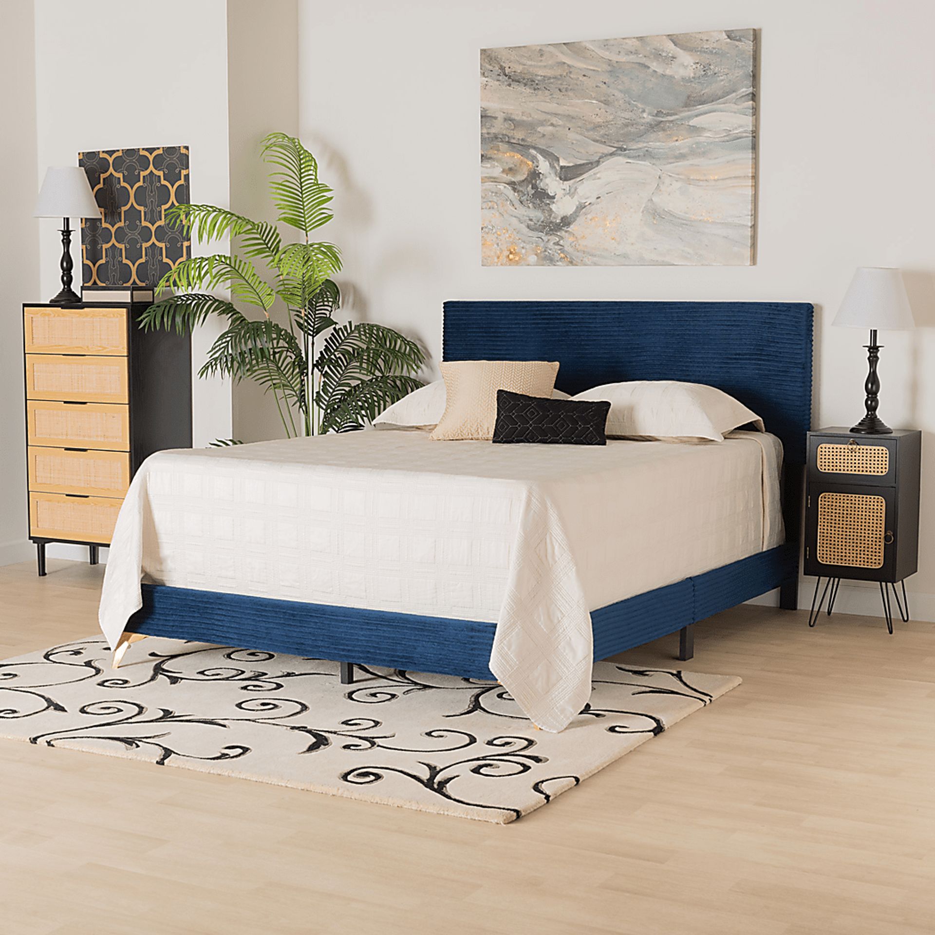 Alachua Blue Queen Bed - Image 2