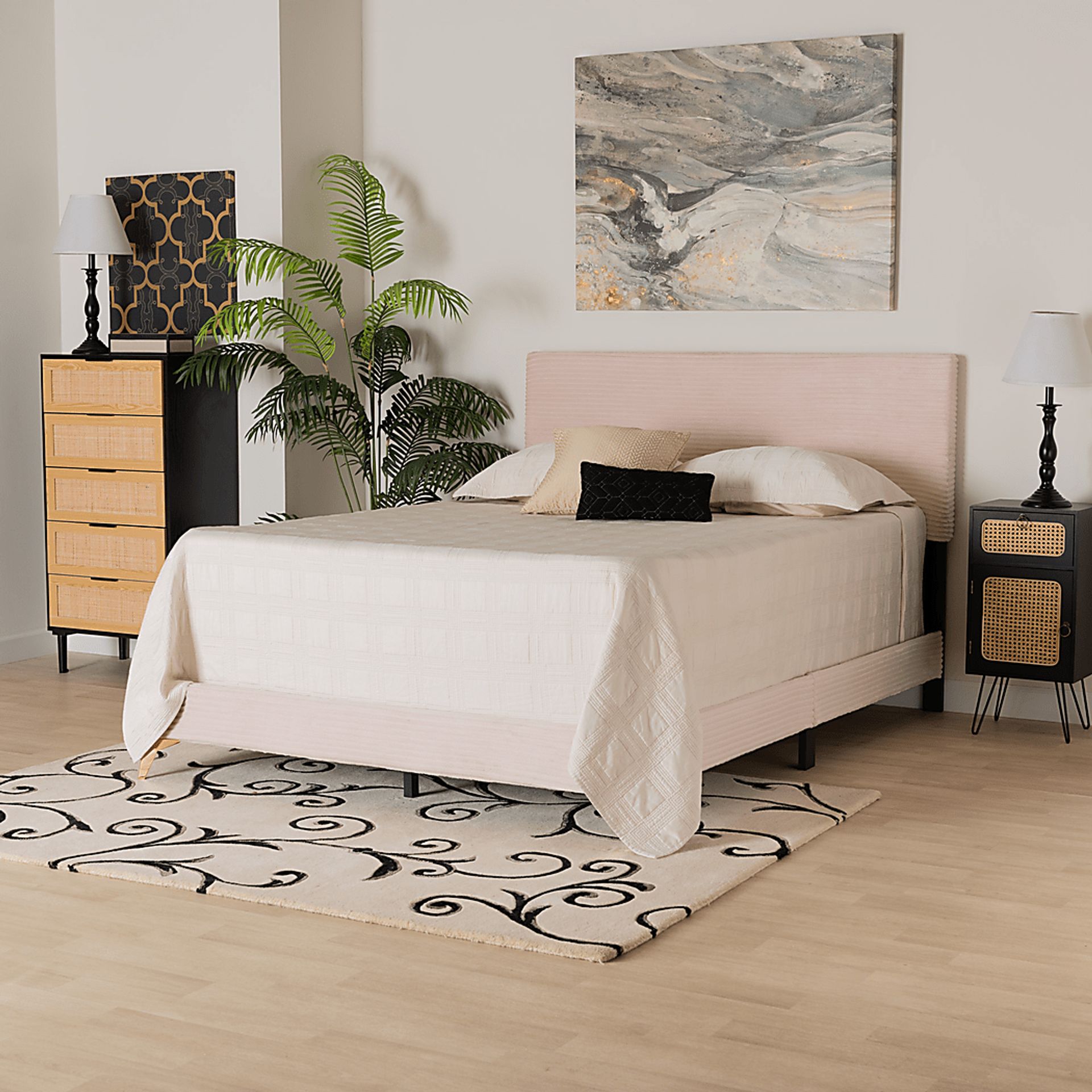 Alachua Pink Queen Bed - Image 2