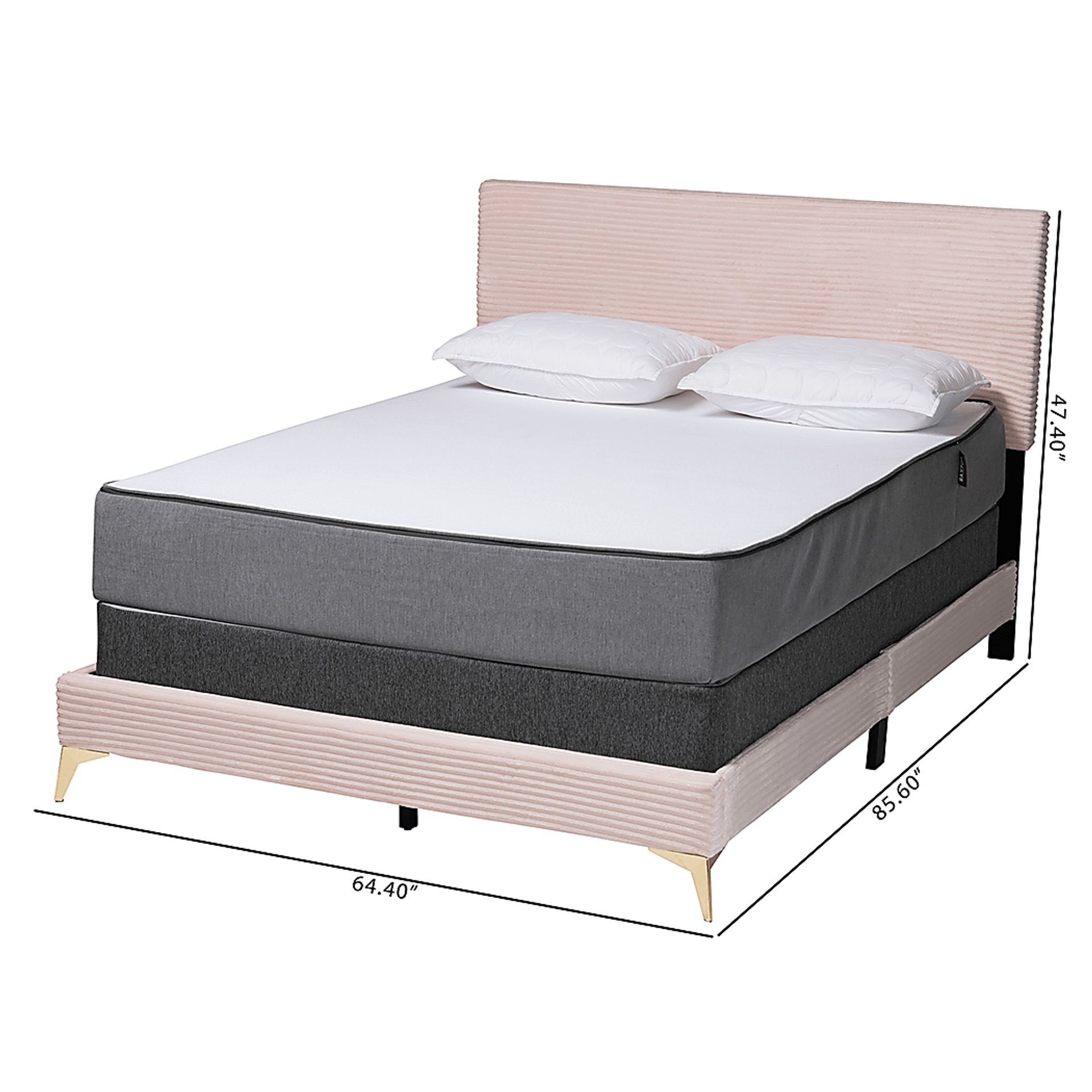 Alachua Pink Queen Bed - Image 9