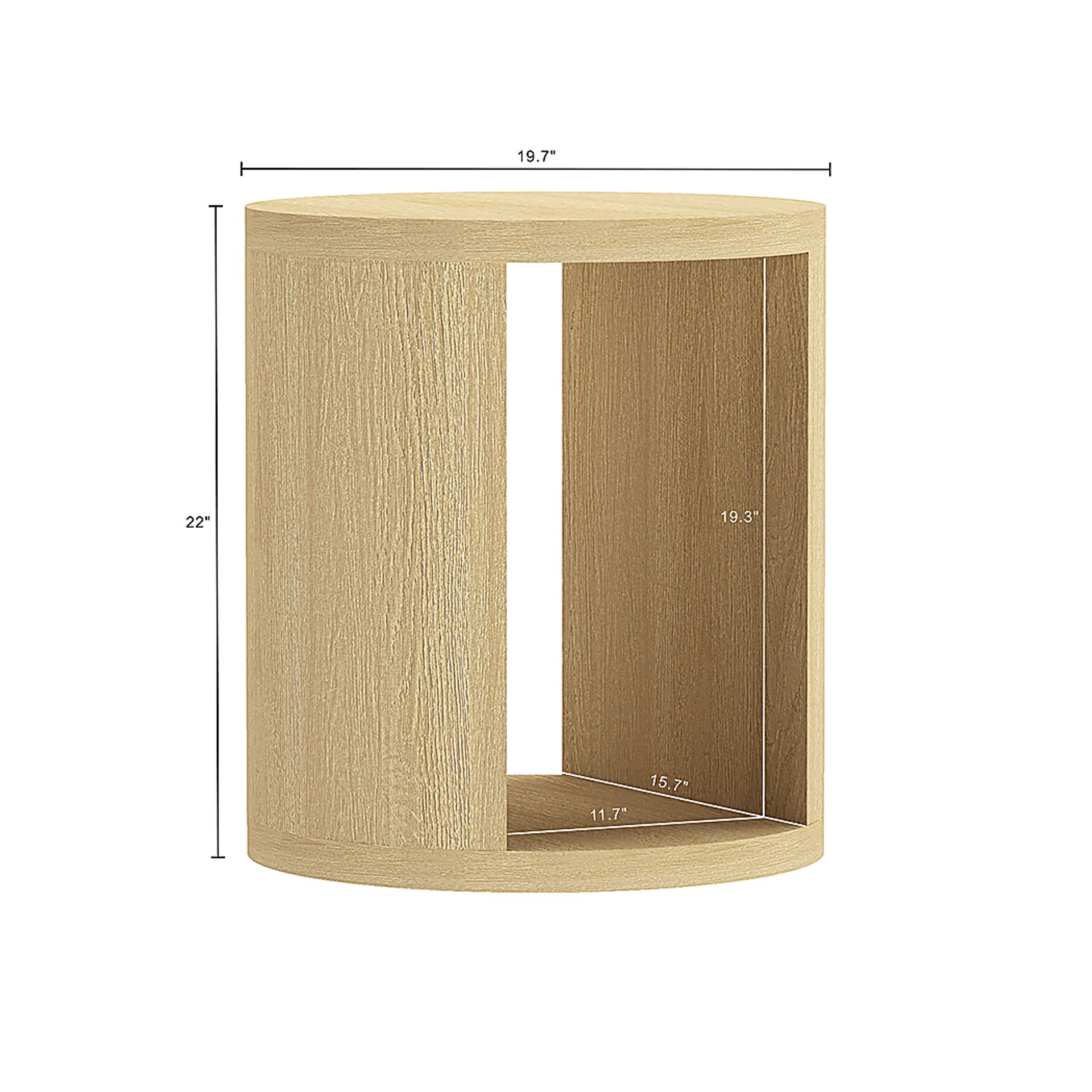Alaci Natural End Table - Image 5