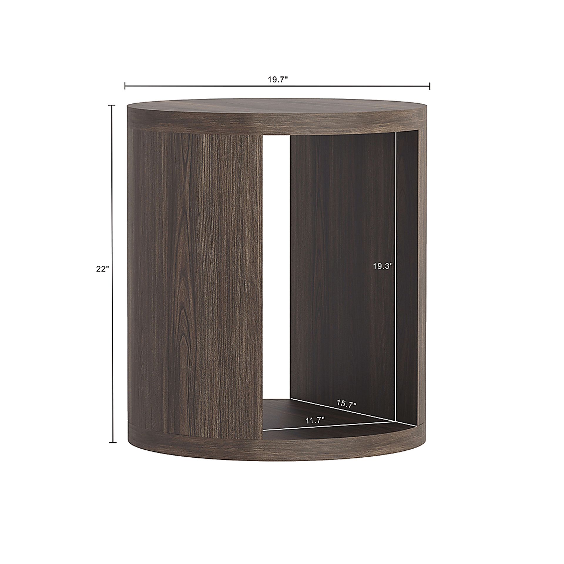 Alaci Walnut End Table - Image 6