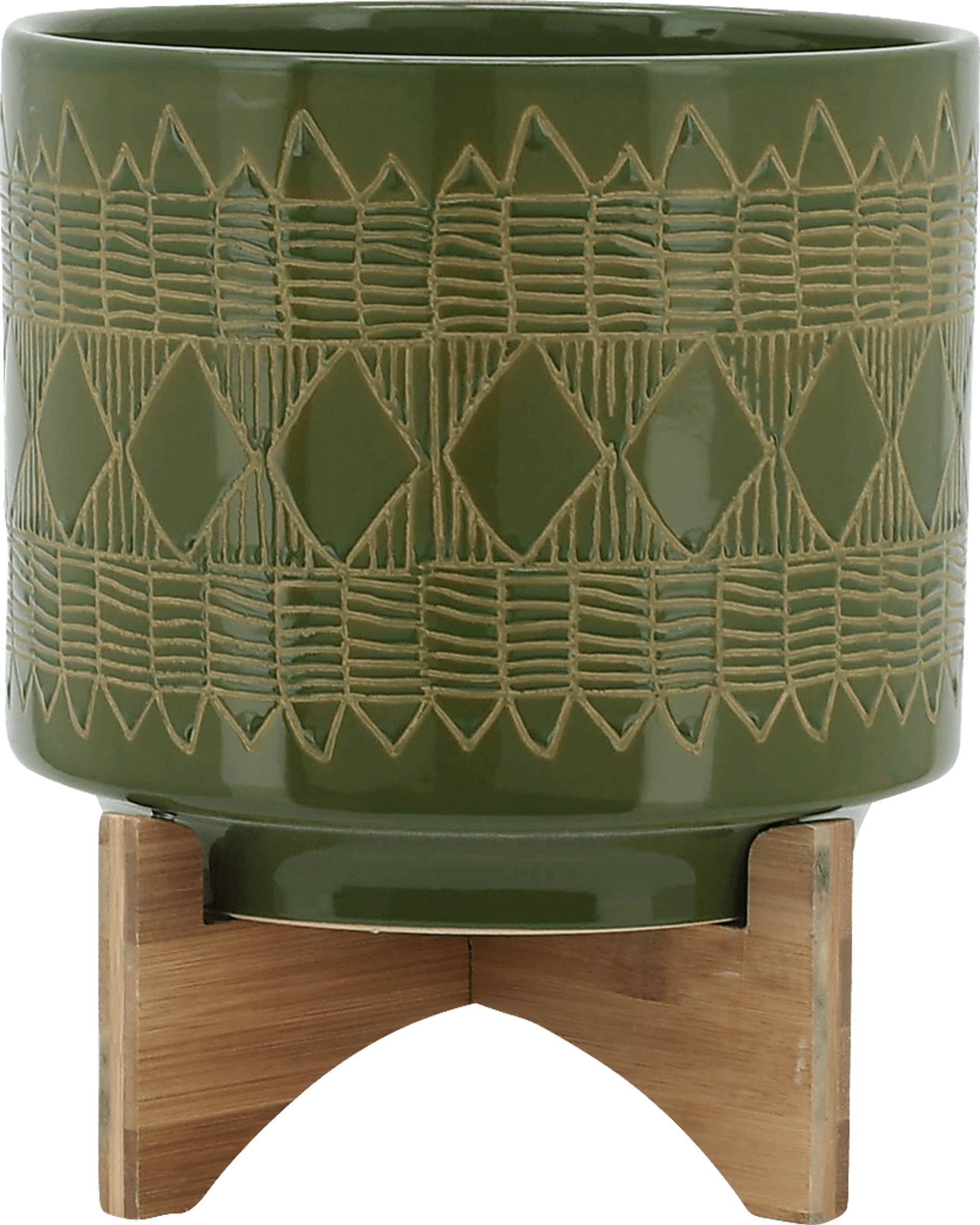Aladena Green Planter - Image 1