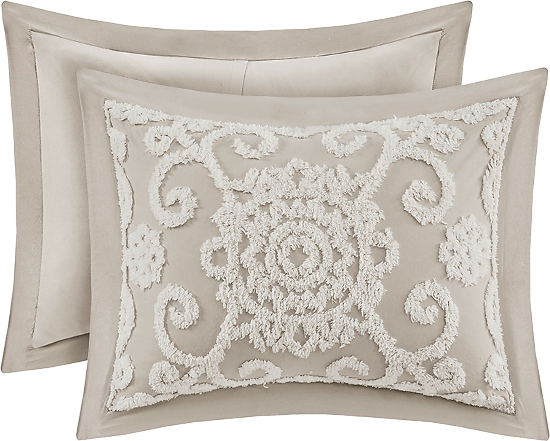 Alaegha Beige 3 pc King Comforter Set - Image 5