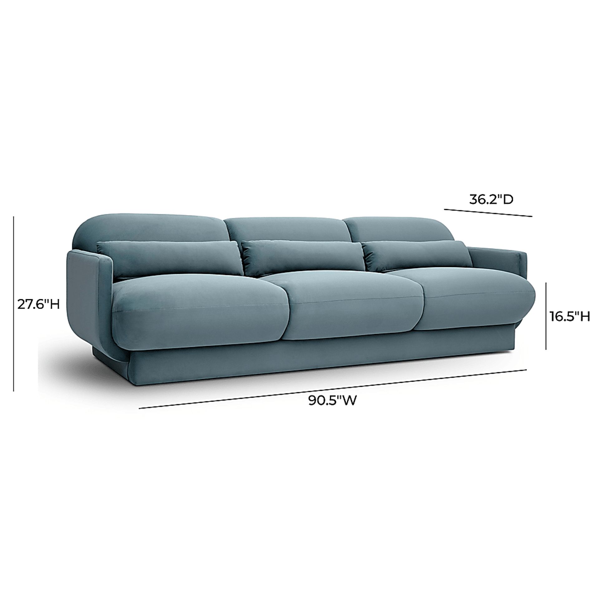 Alahandra Blue Sofa - Image 6