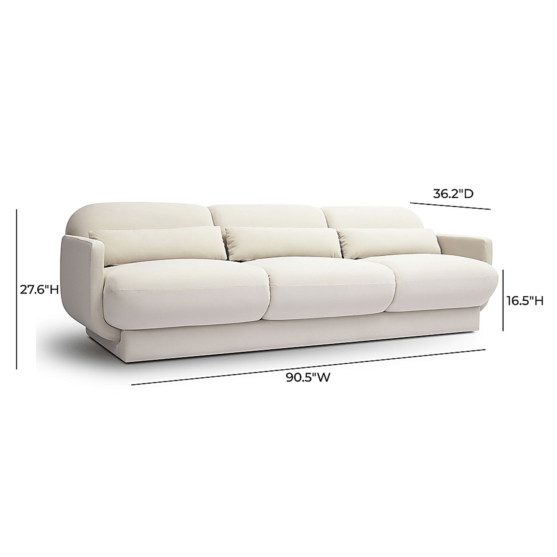 Alahandra Cream Sofa - Image 6