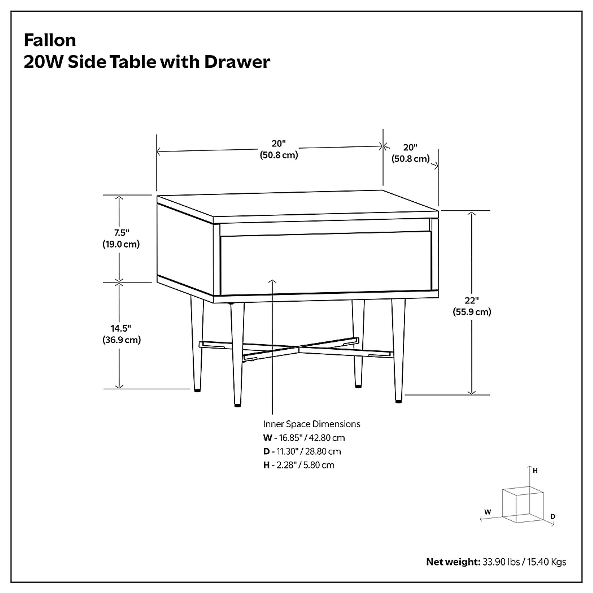 Alain Natural End Table - Image 12