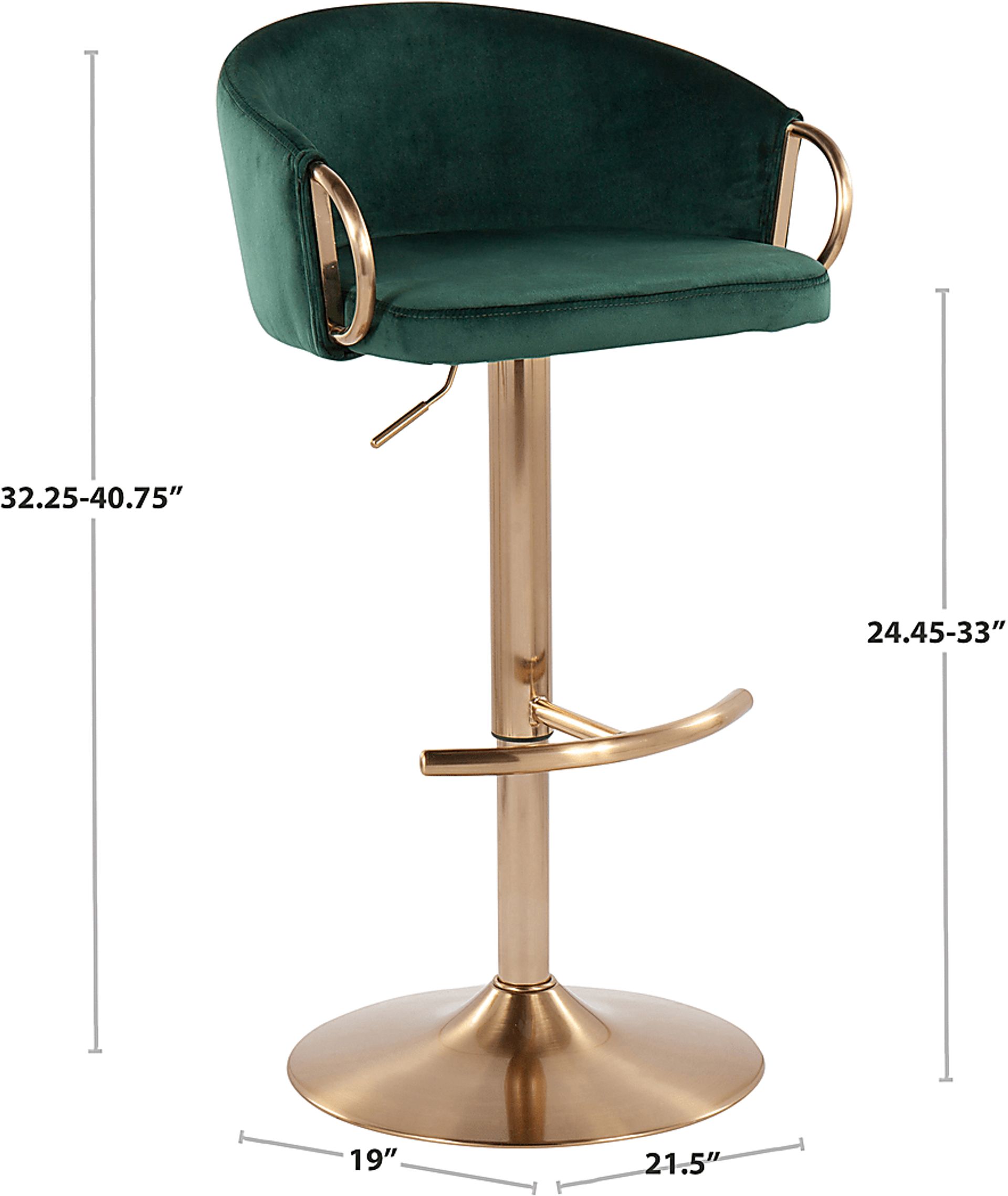 Alairen Green Barstool, Set of 2 - Image 9