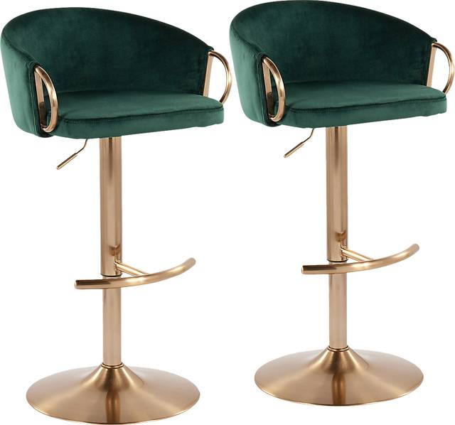 Alairen Green Barstool, Set of 2 - Thumbnail - Image 1