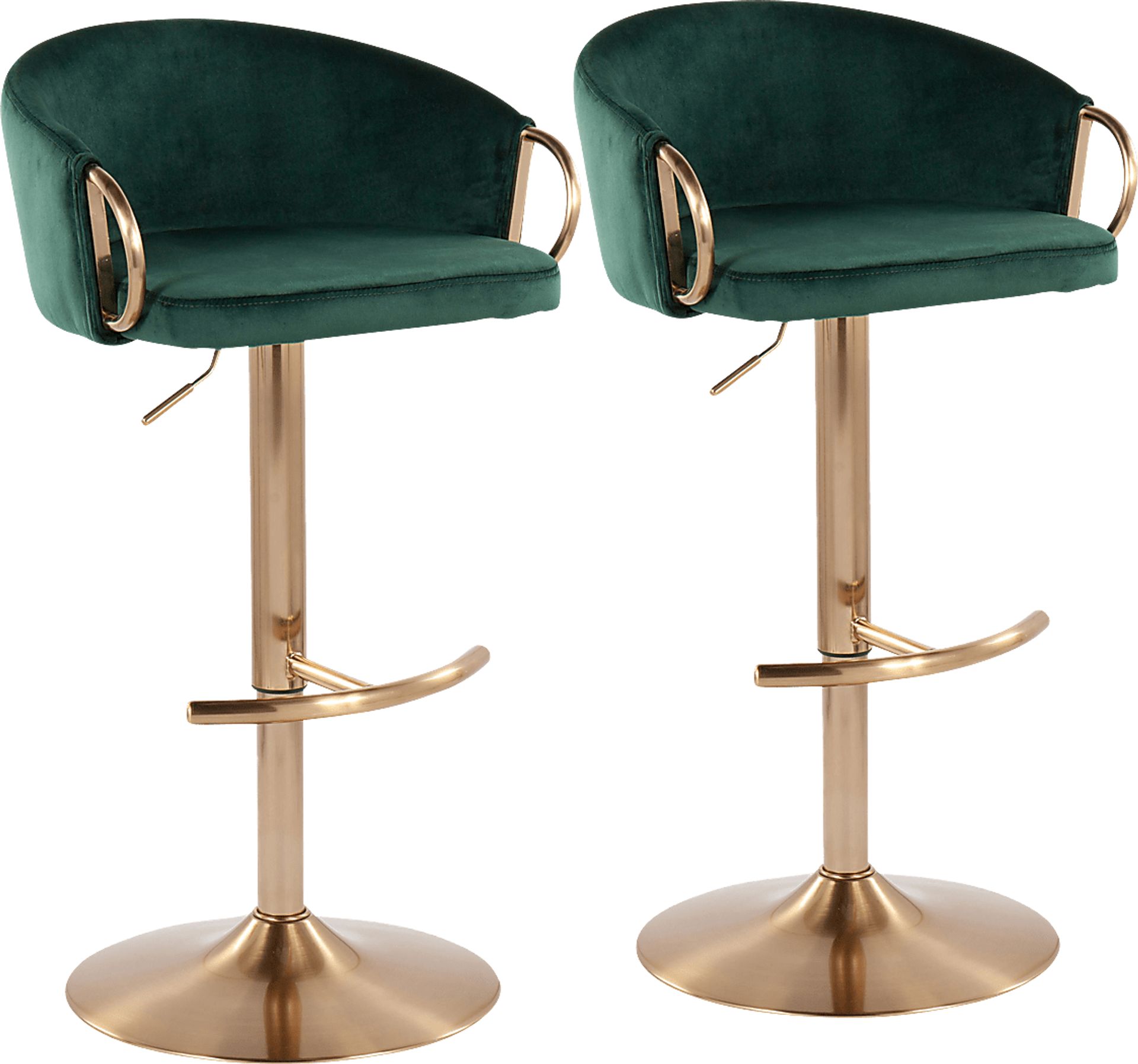 Alairen Green Barstool, Set of 2 - Image 1