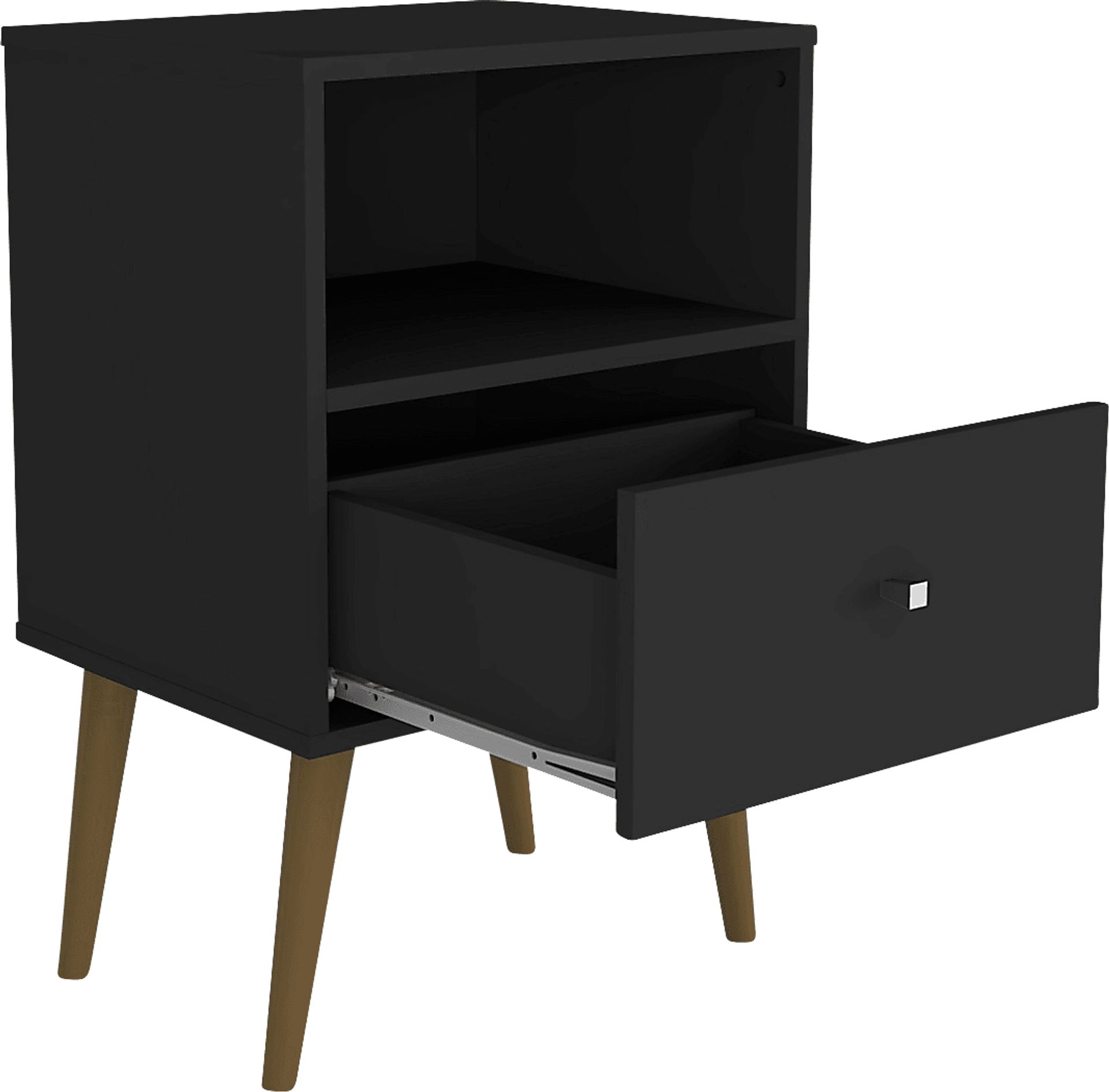 Alamitos I Black Nightstand - Image 3