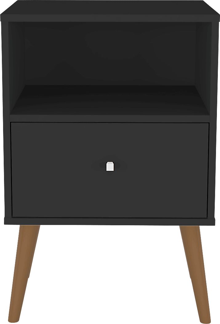 Alamitos I Black Nightstand