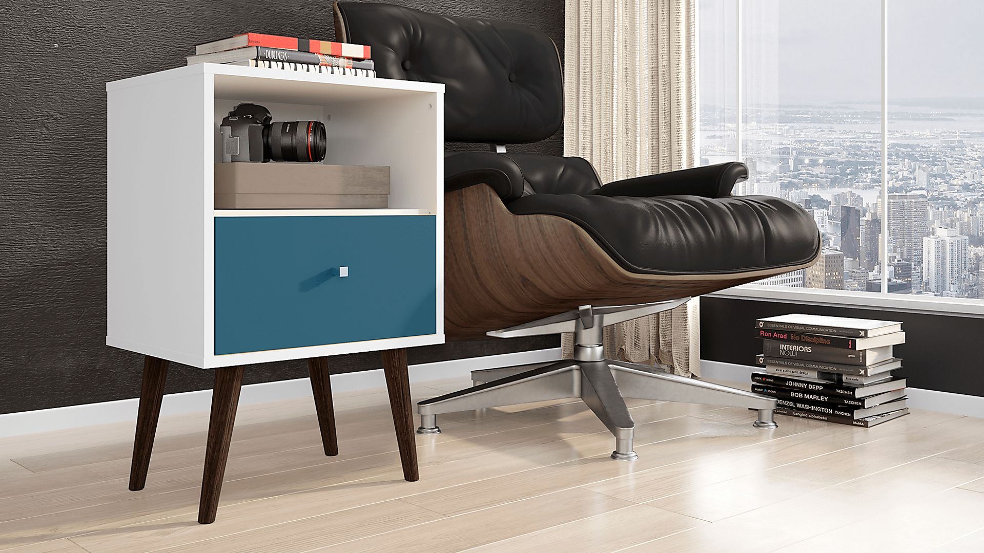 Alamitos II Aqua Nightstand - Image 2