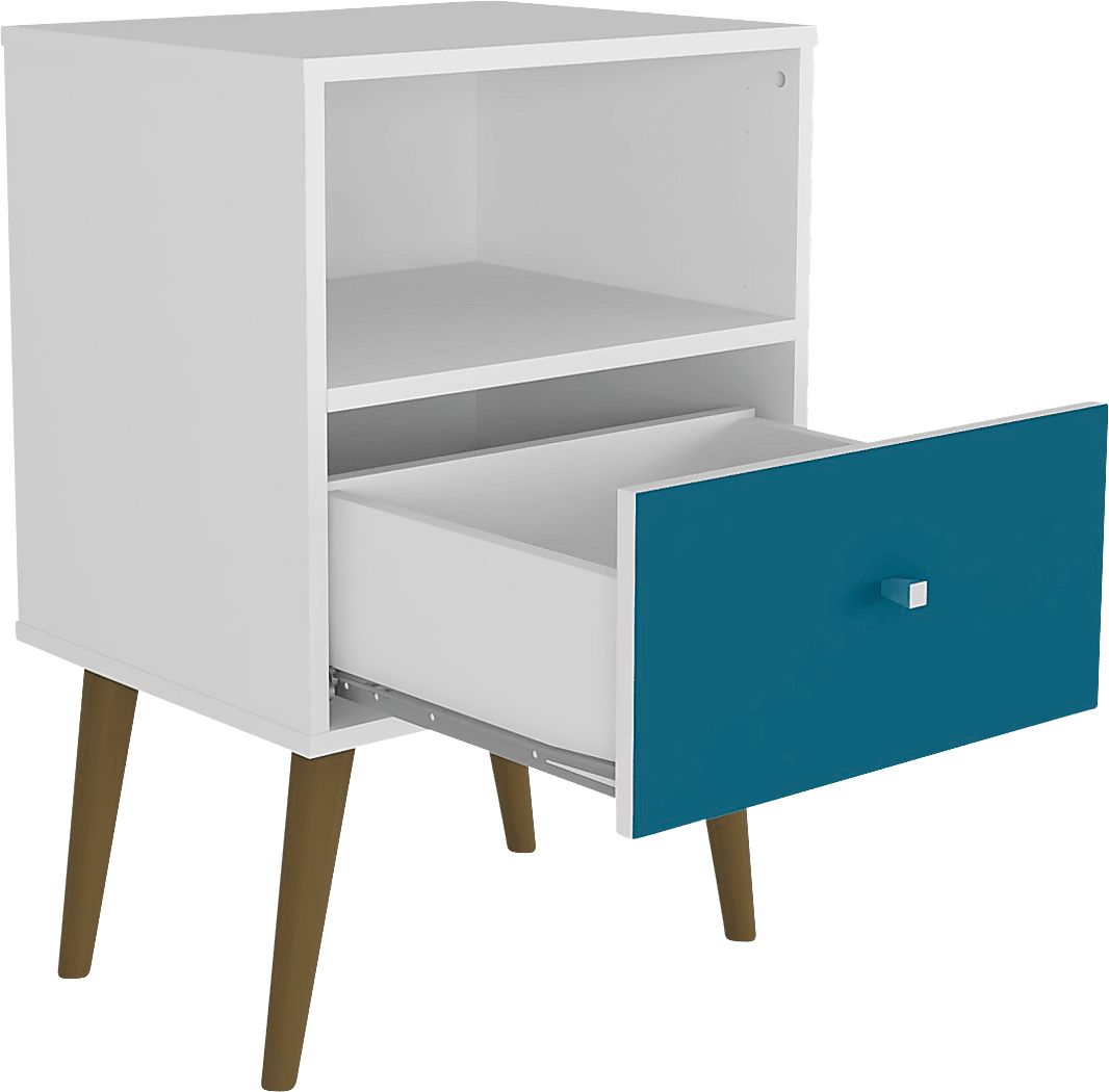 Alamitos II Aqua Nightstand - Thumbnail 4