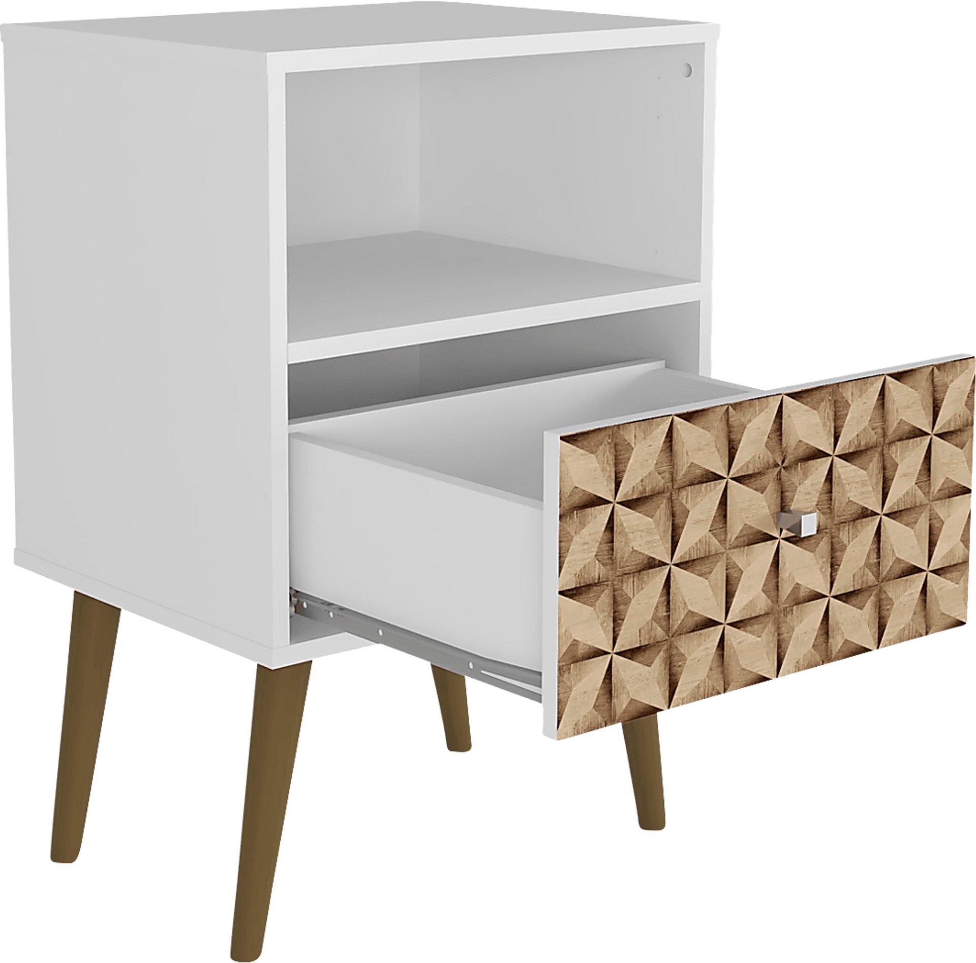 Alamitos III White Nightstand - Image 4