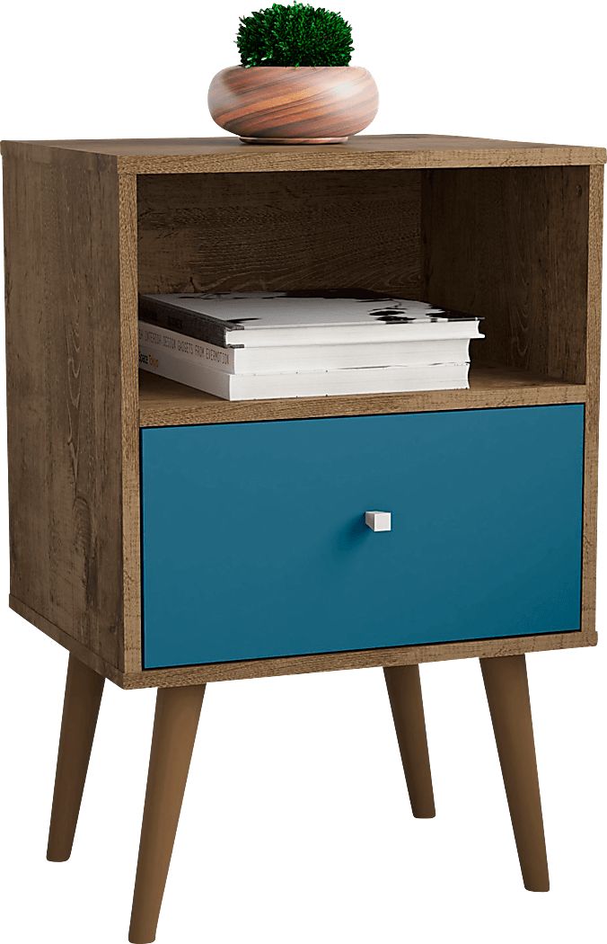 Alamitos II Aqua Nightstand - Thumbnail 2