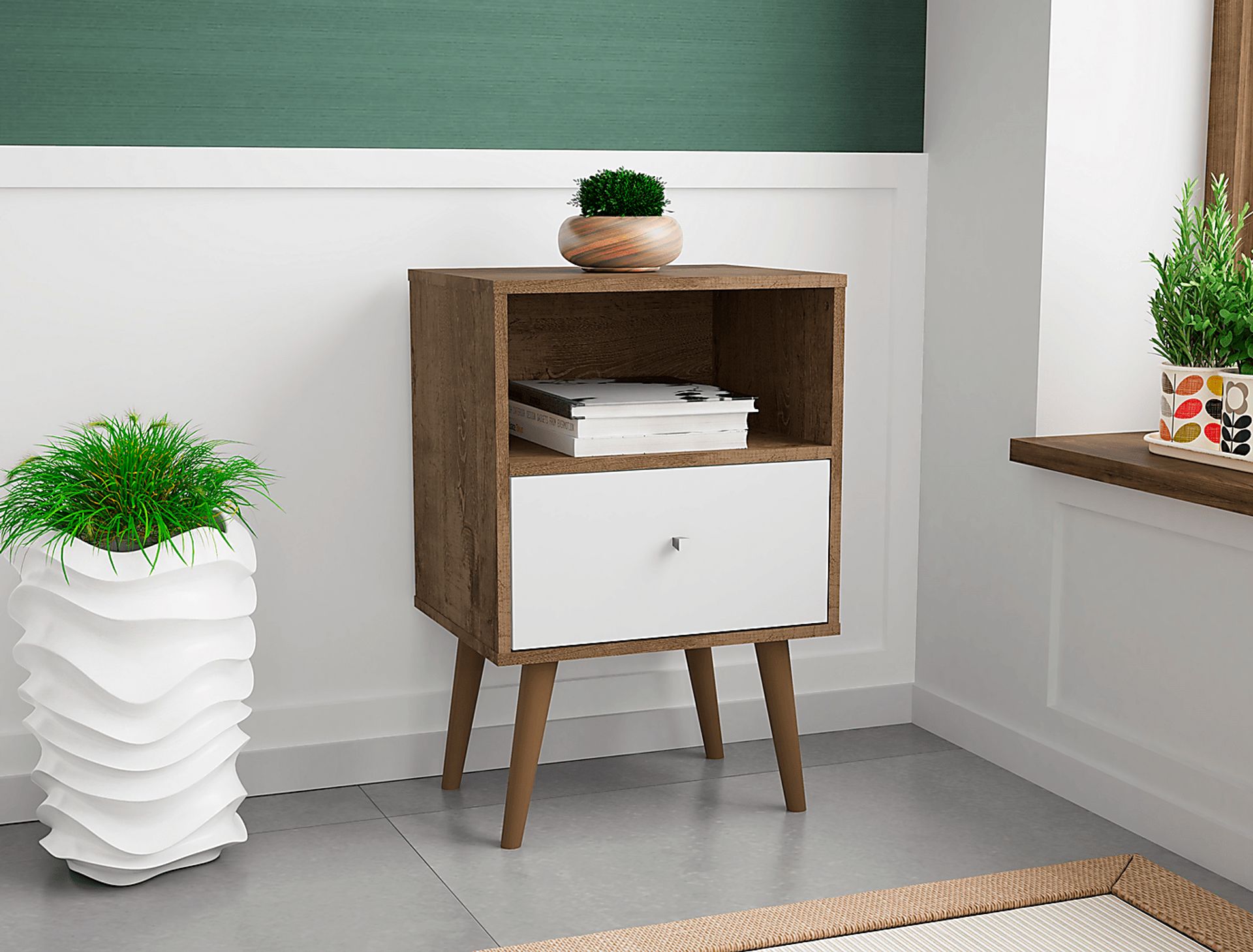 Alamitos IV White Nightstand - Image 3