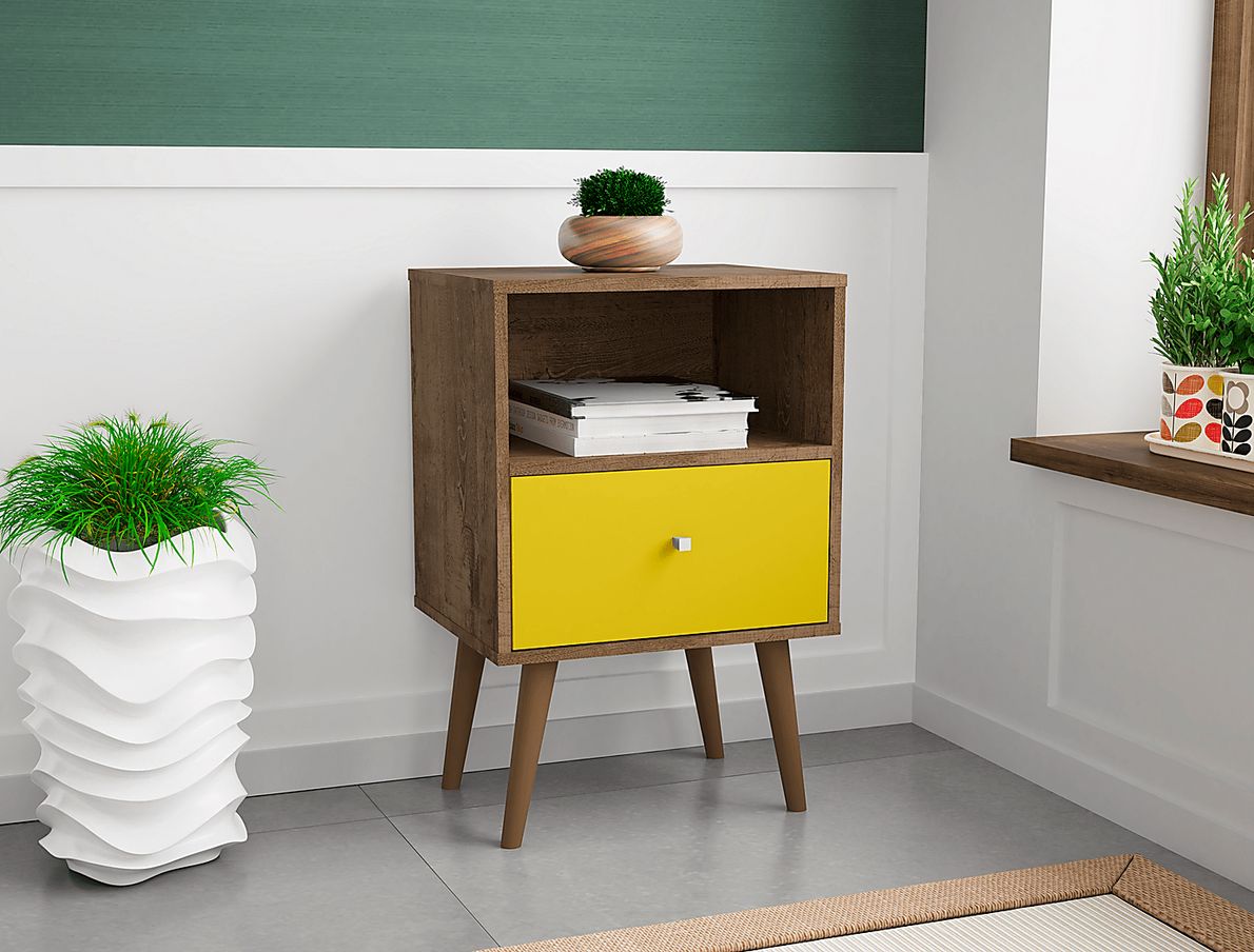 Alamitos IV Yellow Nightstand