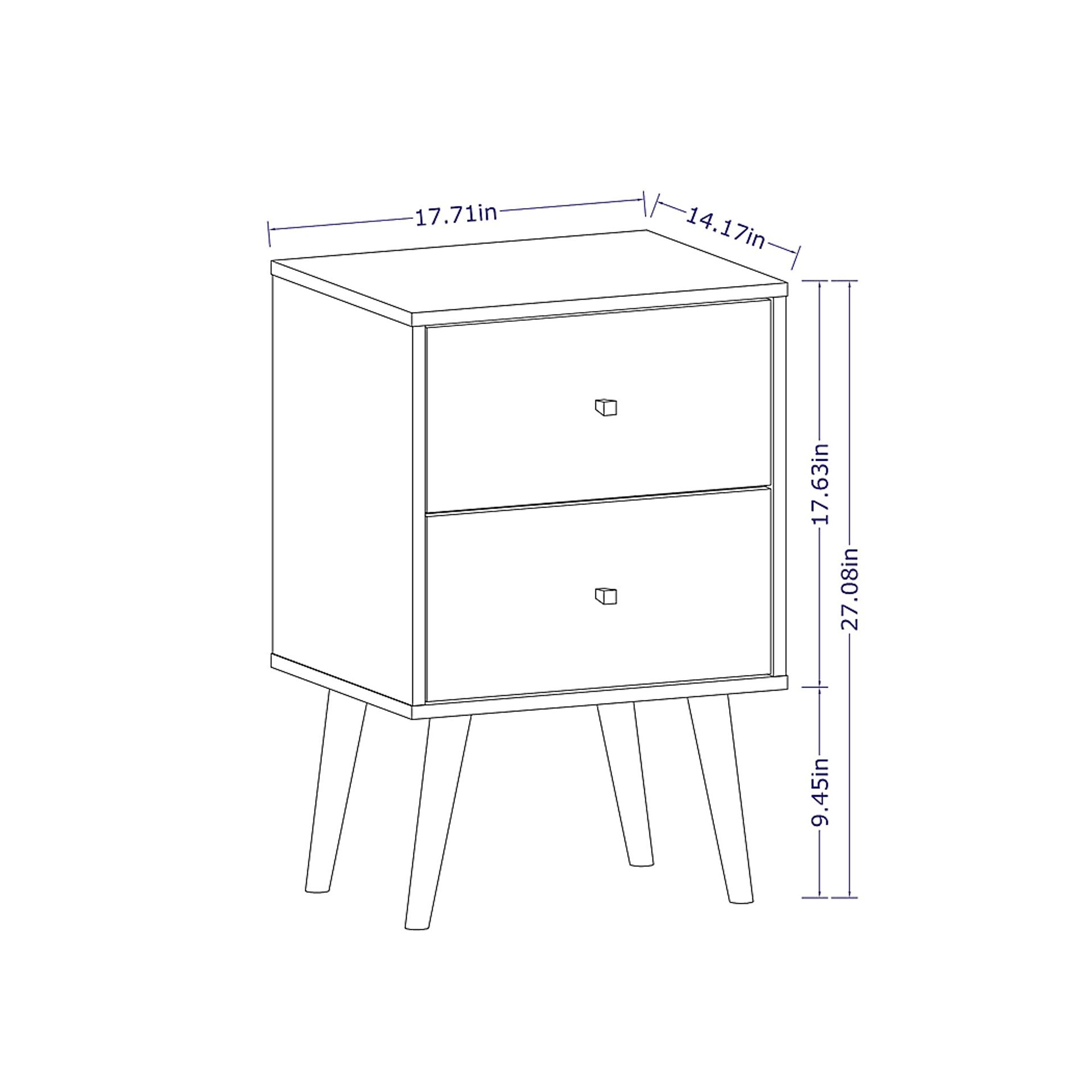 Alamitos VI White Nightstand - Image 6
