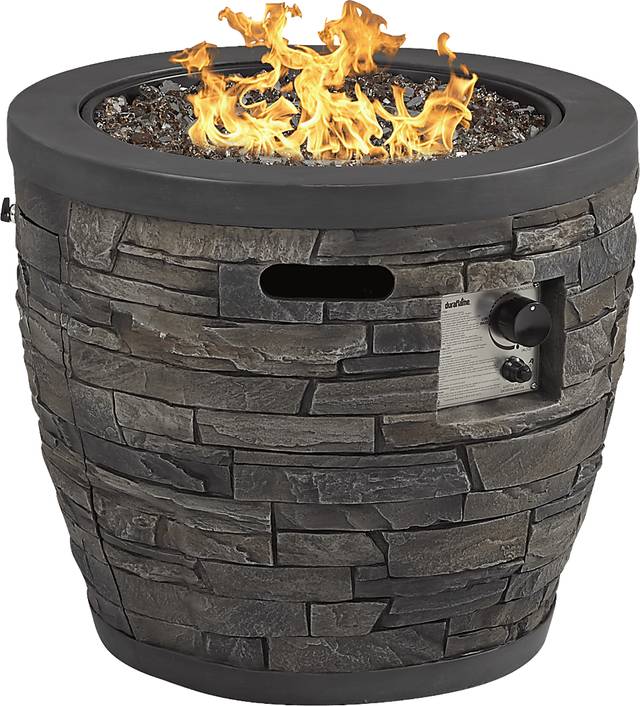 Alamo Heights Dark Gray Outdoor Fire Pit - Thumbnail - Image 1