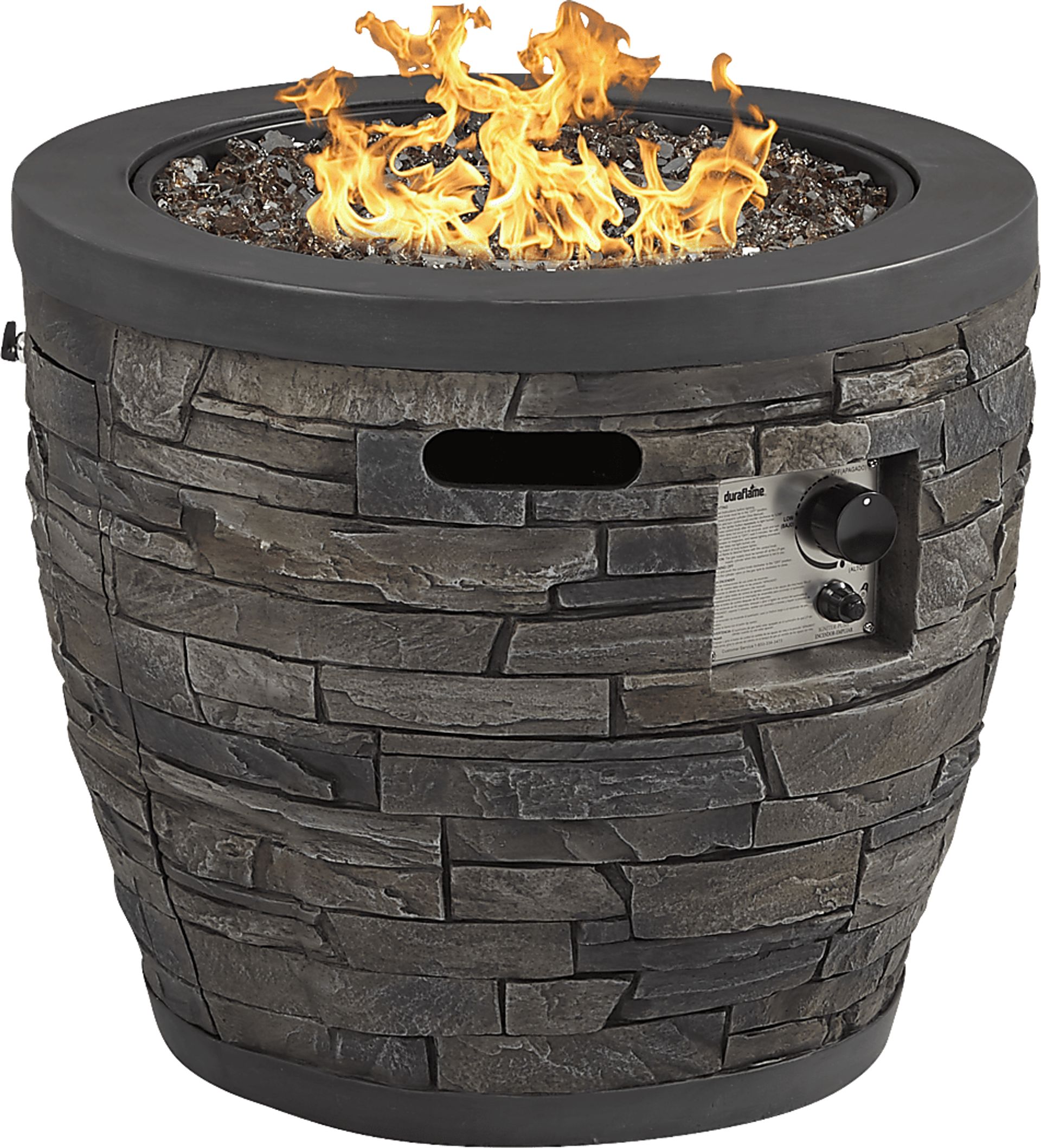 Alamo Heights Dark Gray Outdoor Fire Pit - Image 1