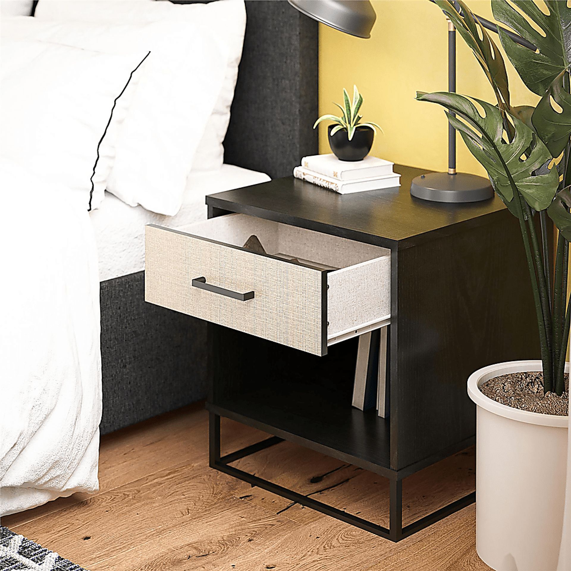 Alamy Black Nightstand - Image 4