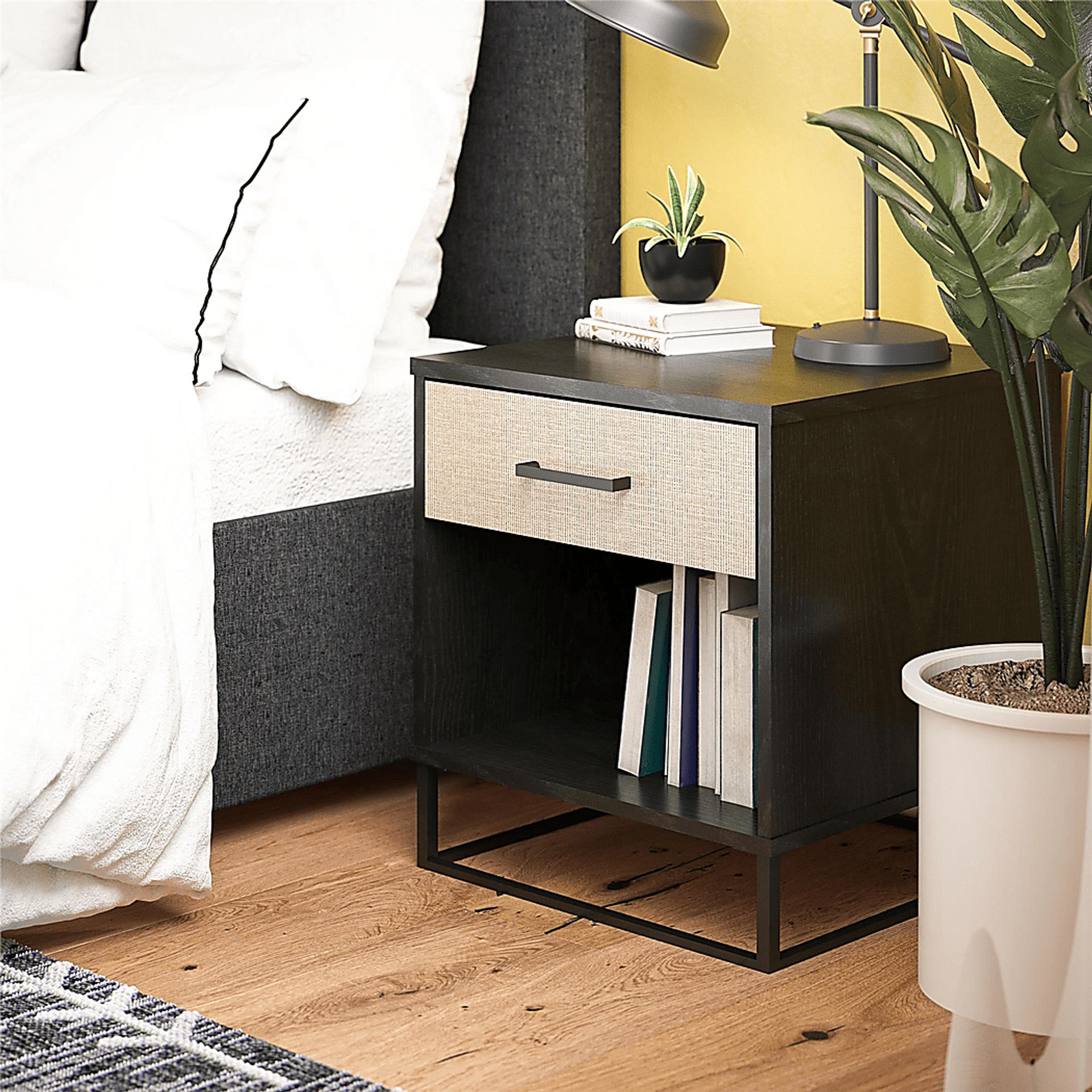 Alamy Black Nightstand - Image 5