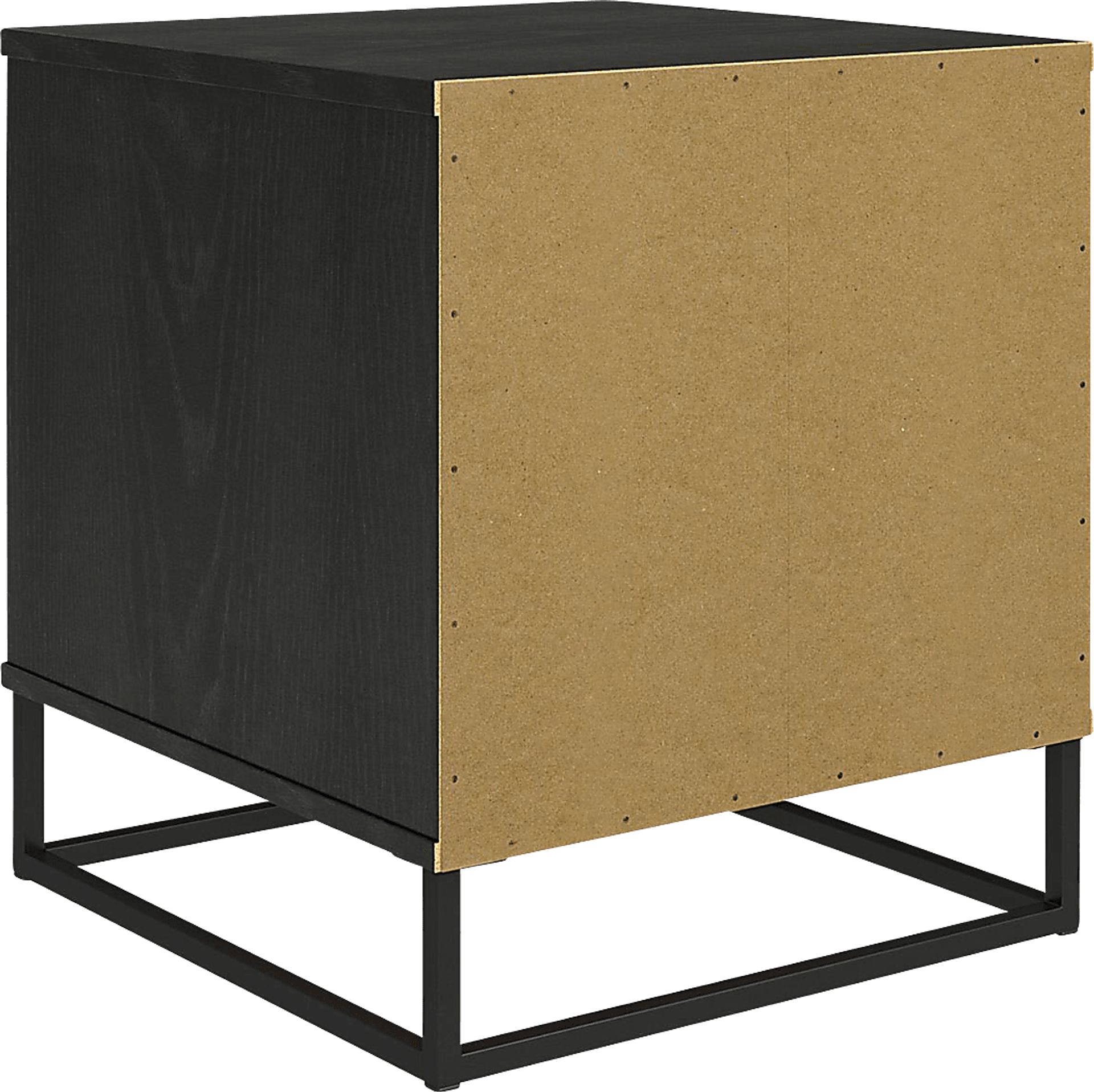Alamy Black Nightstand - Image 8