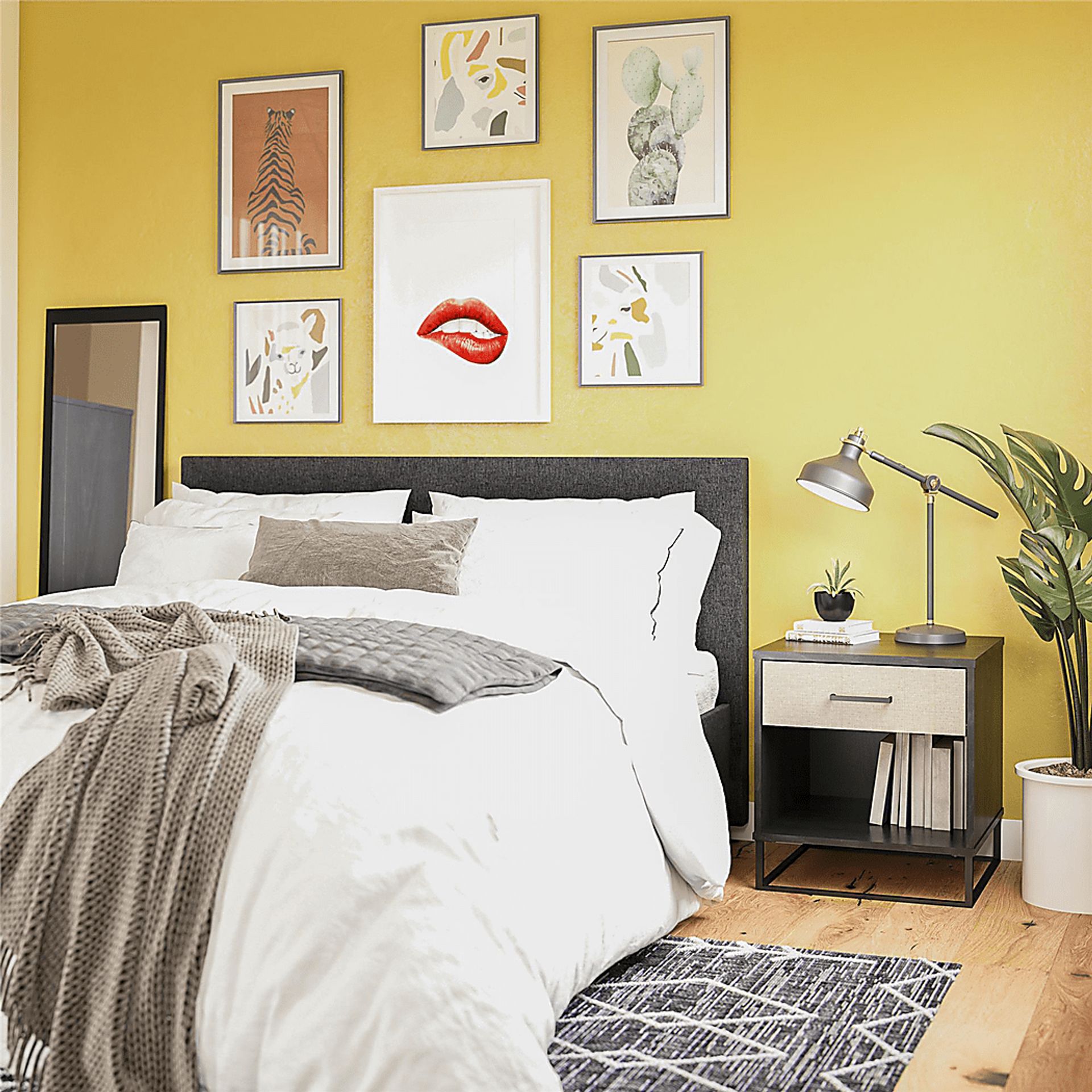 Alamy Black Nightstand - Image 9